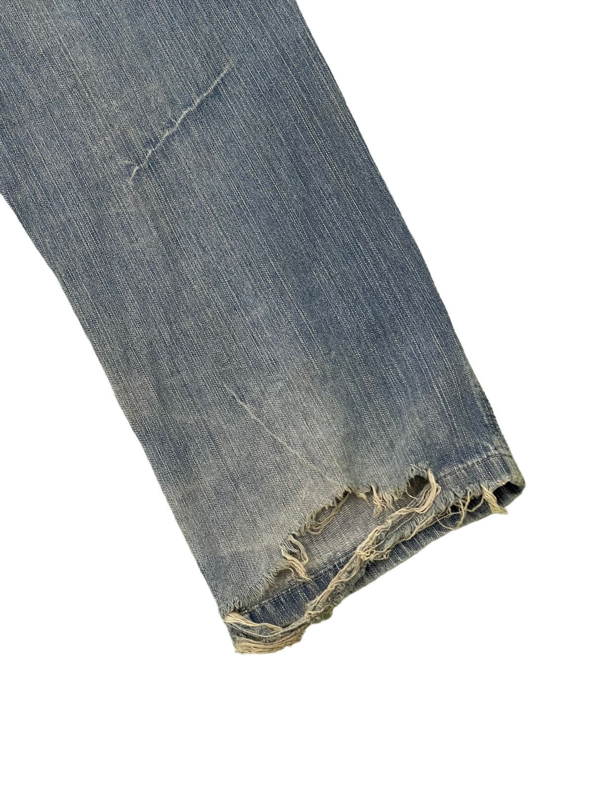 Japanese Brand Baggy Jeans Vtg Thriller Denim Distress Wide Denim 6🟦3 Size US 33 - 16 Thumbnail
