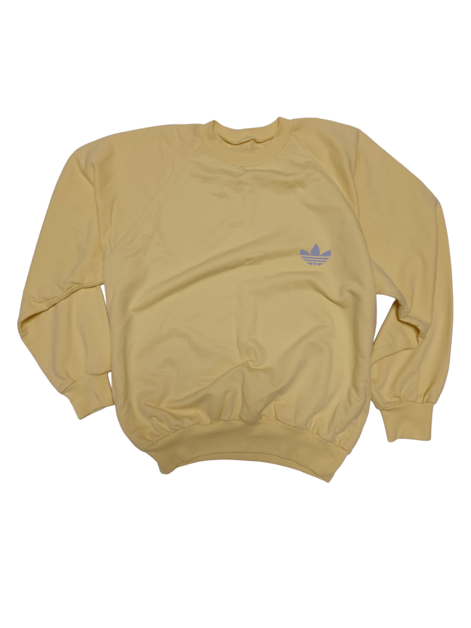 Pre-owned 1990x Clothing X Adidas 80's 90's Made In Rsa Originals Oversize Sweatshirt In Yellow