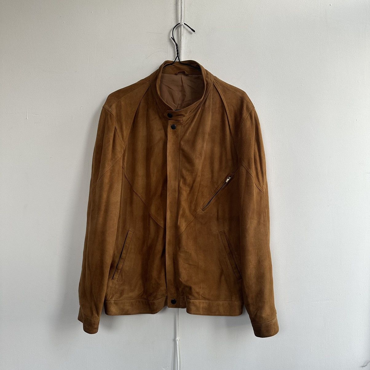 Other VINTAGE SUEDE LEATHER TRUCKER JACKET Size US M / EU 48-50 / 2 - 11 Thumbnail