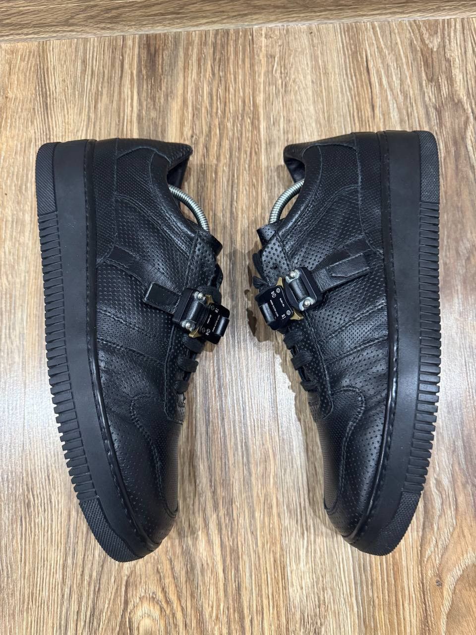 1017 ALYX 9SM 1017 ALYX 9SM Black Leather Buckle Sneakers Size US 8.5 / EU 41-42 - 16 Thumbnail