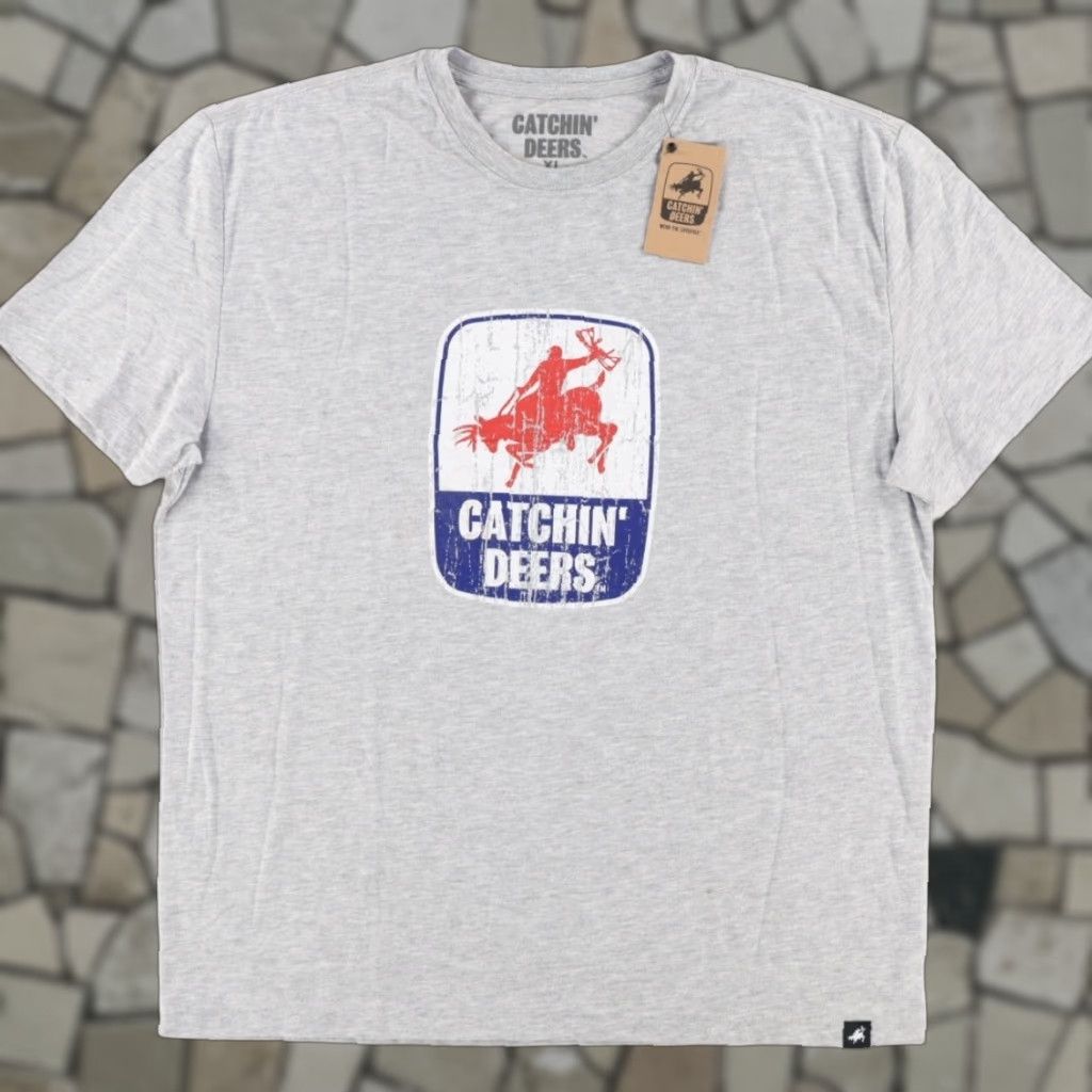 Vintage Catchin' Deers Giddy Up Patriot Heather T-Shirt Gray Men's XL Shirt Mens XL Gray Catchin' Deers Giddy Up Patriot Heather T-Shirt Size US XL / EU 56 / 4 - 1 Thumbnail