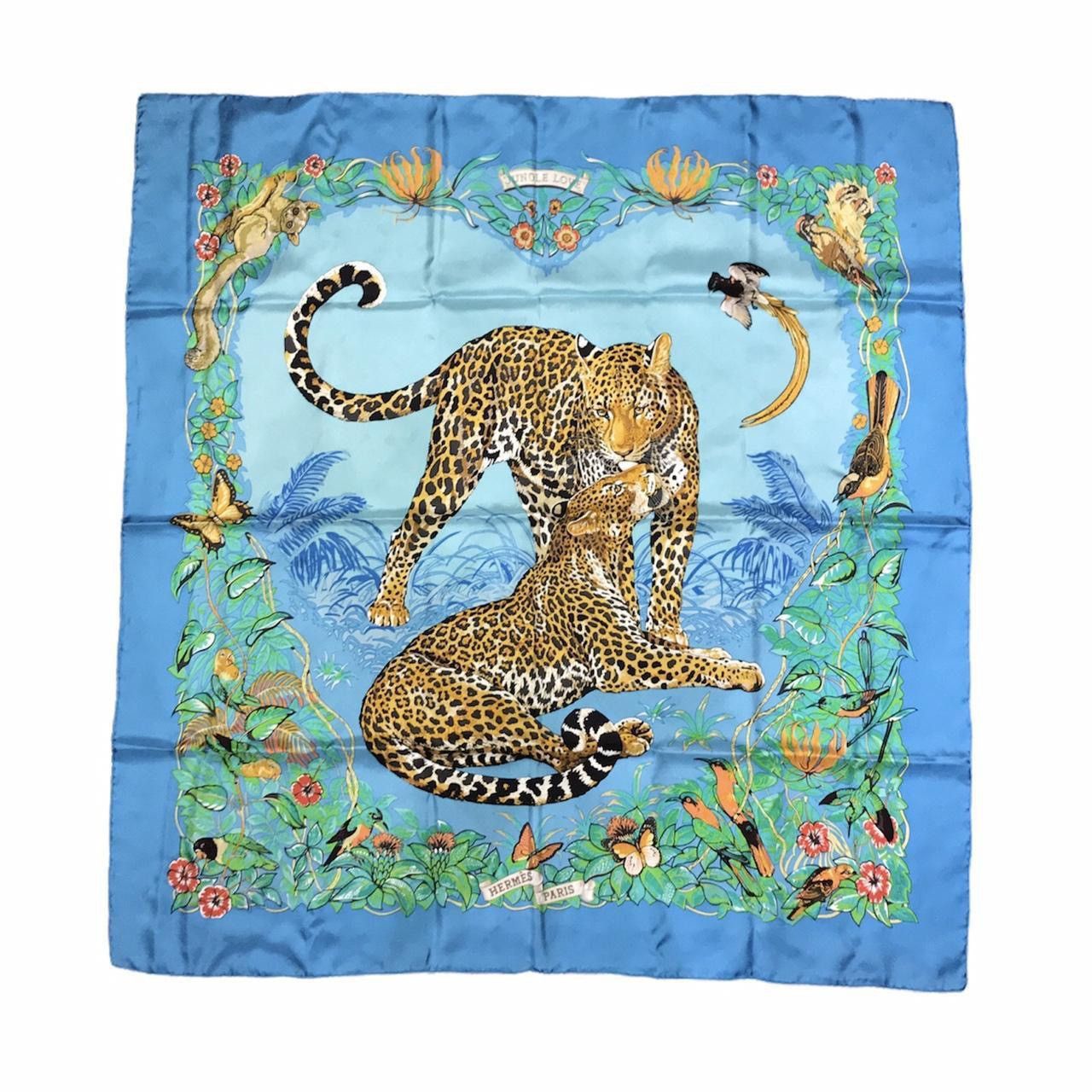 Hermes Hermes 'Jungle Love' Robert Dallet Silk Scarf Size ONE SIZE - 1 Thumbnail