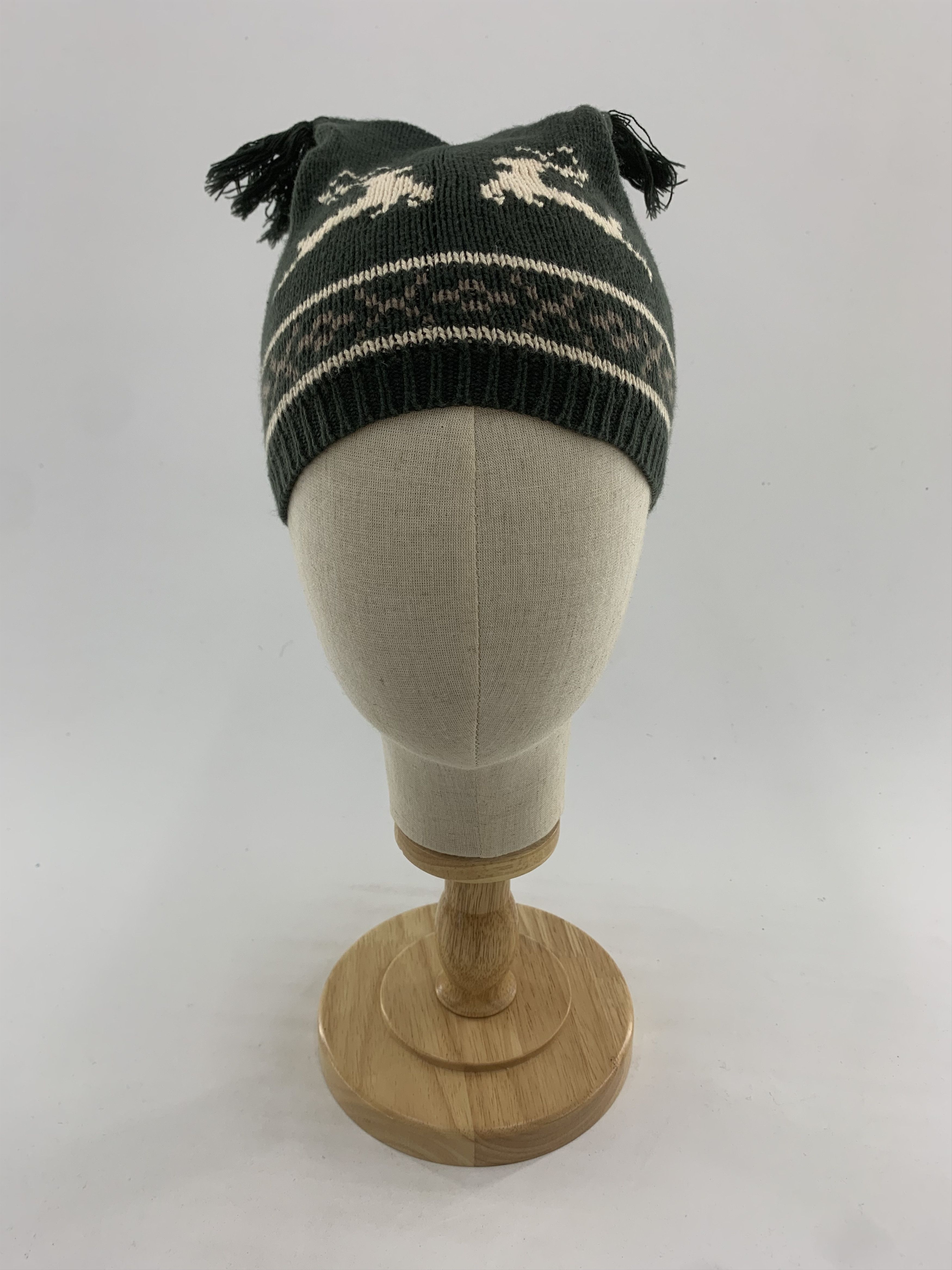 image of Vintage Beanie Hat Snowcap in Green, Men's