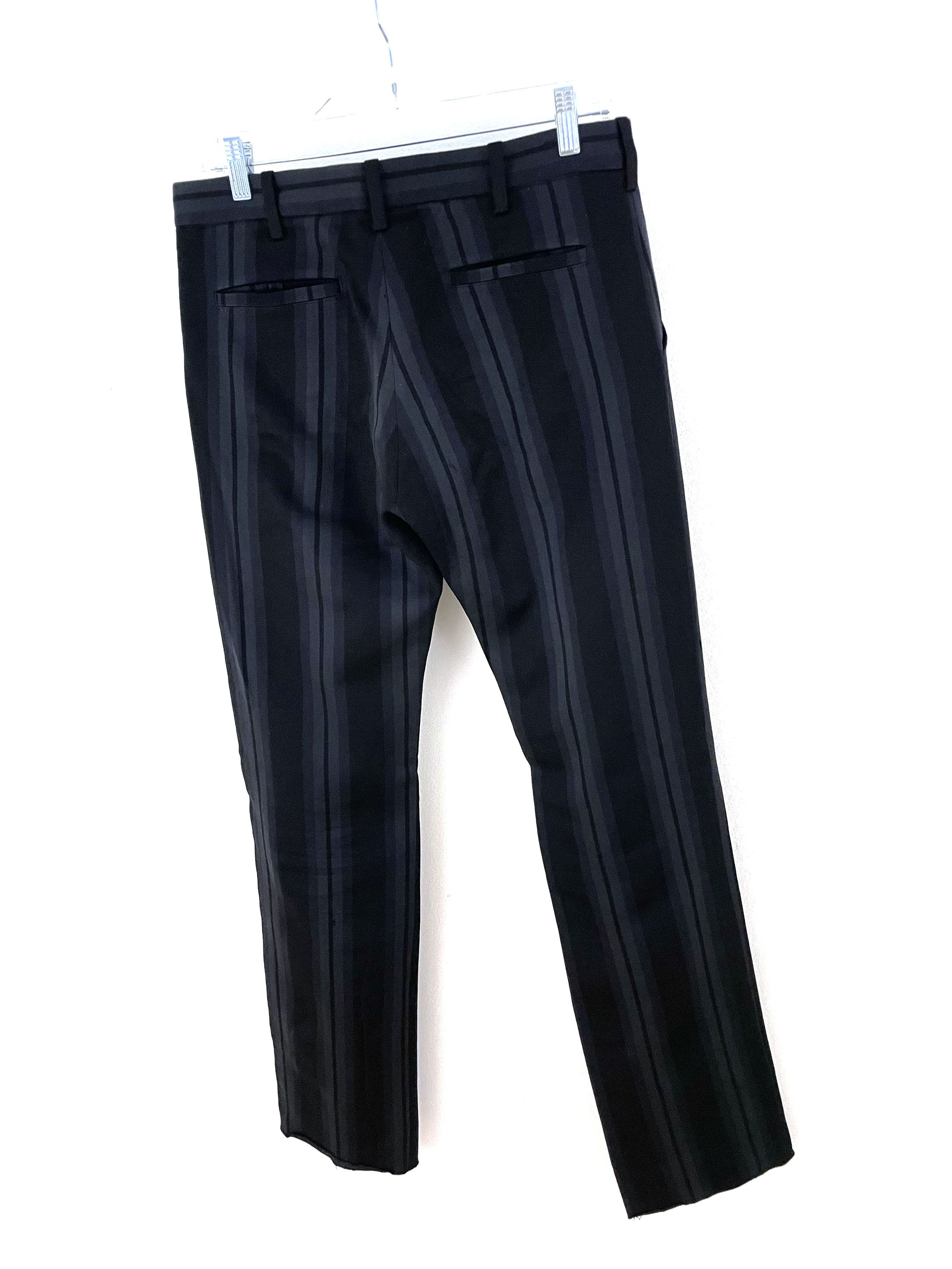 Undercover AW02 Witch's Cell Division Striped Pants Size US 32 / EU 48 - 7 Thumbnail