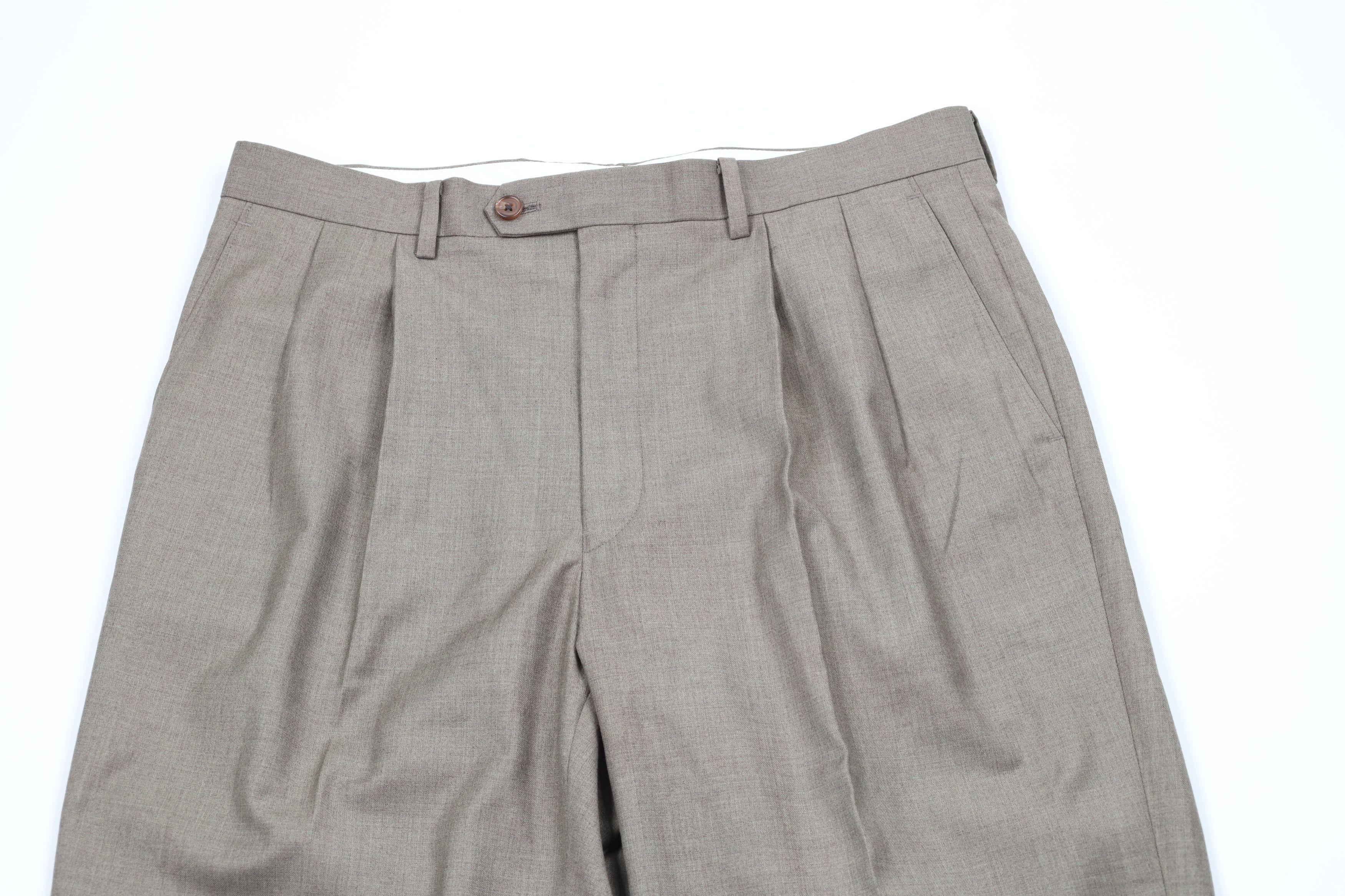 Ralph Lauren × Vintage Vintage Ralph Lauren Wide Leg Chino Pants Heather Brown Size US 34 / EU 50 - 2 Thumbnail