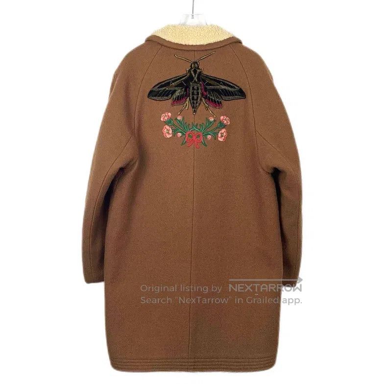 Gucci Gucci Brown heavy industry bee flower embroidery fur all-i Size US S / EU 44-46 / 1 - 2 Thumbnail