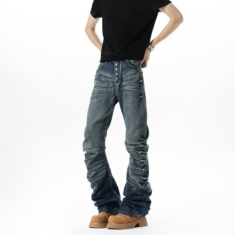 Japanese Brand High street buttoned pleated jeans Size US 29 - 6 Thumbnail