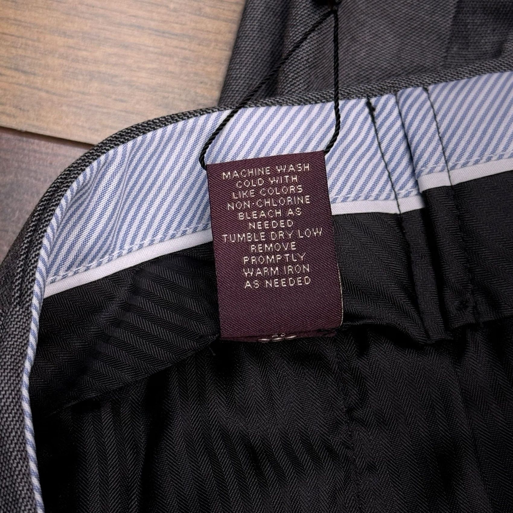 Johnston & Murphy Johnston Murphy Dress Pants Mens 36x32 Gray Regular Fit Mid Rise Stretch New Size US 36 / EU 52 - 6 Thumbnail