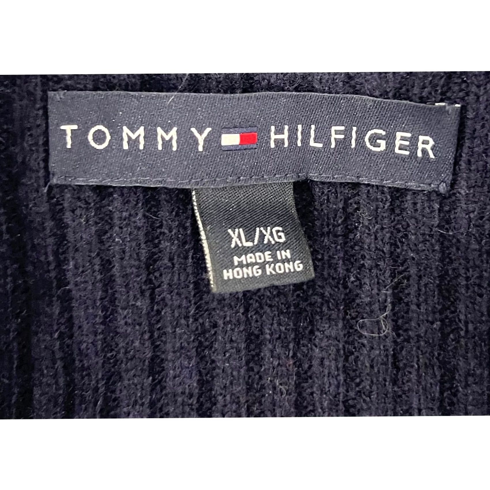 Tommy Hilfiger TOMMY HILFIGER Sweater 1/4 Zip Wool Knit Pullover Blue XL Men’s Long Sleeve Mock Neck Size US XL / EU 56 / 4 - 5 Thumbnail