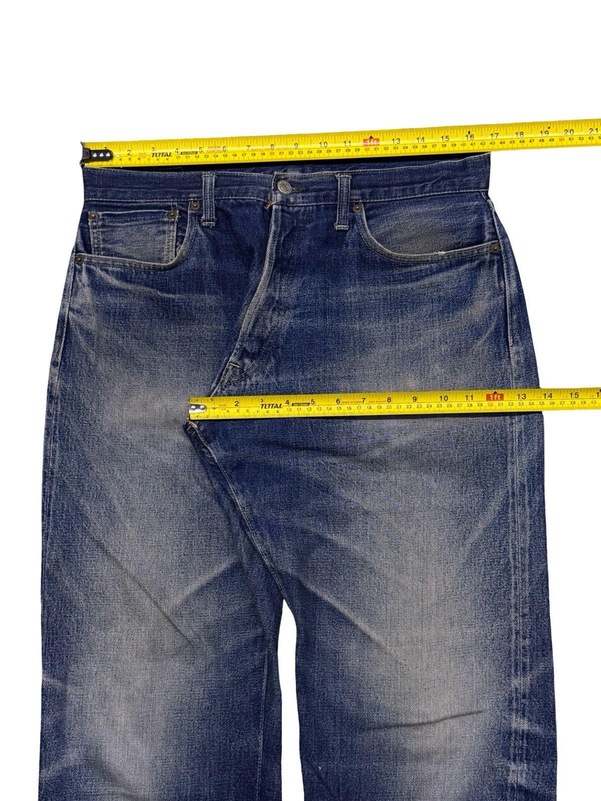 Denime Vintage 90s Denime Selvedge Denim Jeans Made in Japan | W33 Size US 33 - 18 Thumbnail