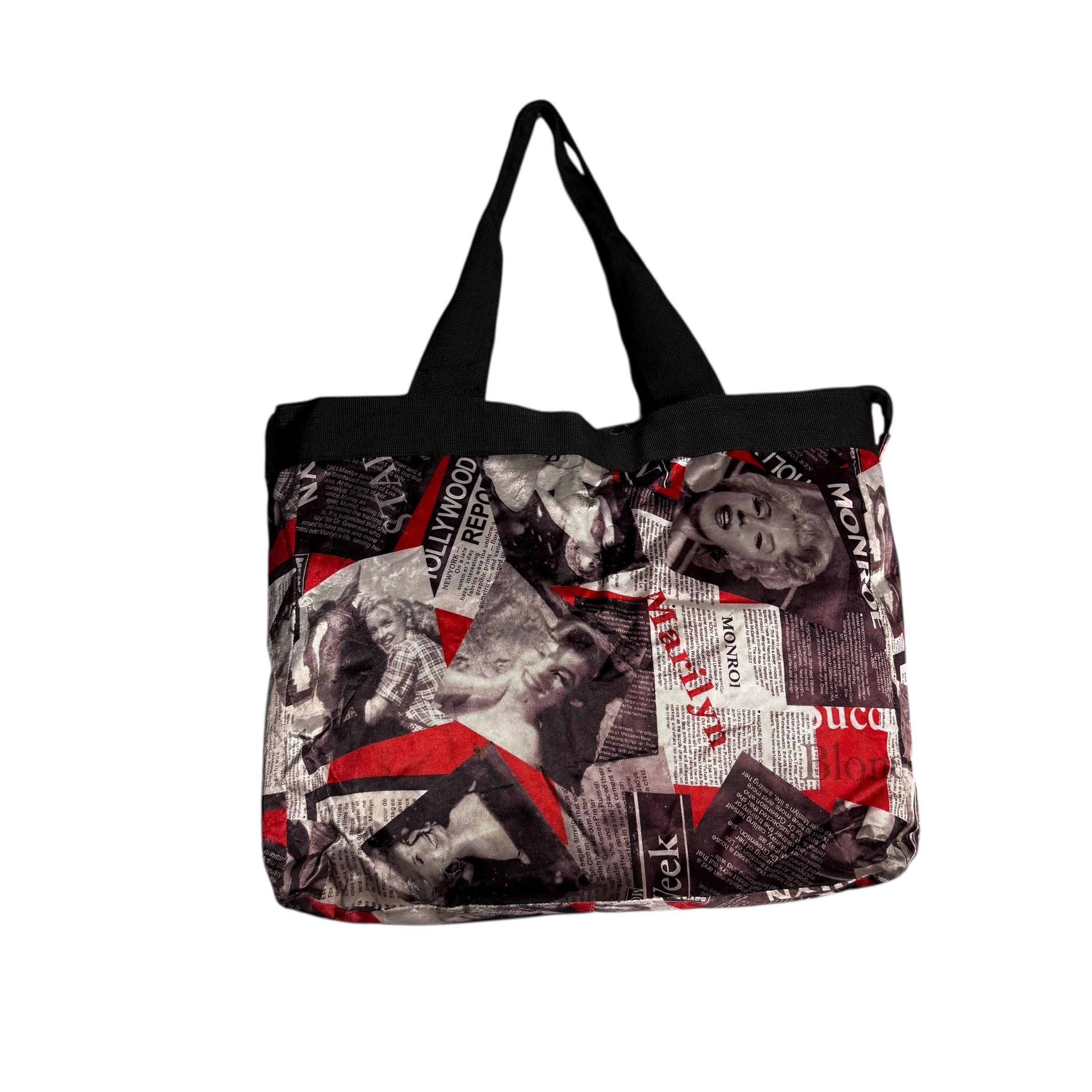 Band Tees 🔥RARE🔥Marilyn Monroe AOP Newspaper Printed Tote Bag Size ONE SIZE - 1 Thumbnail