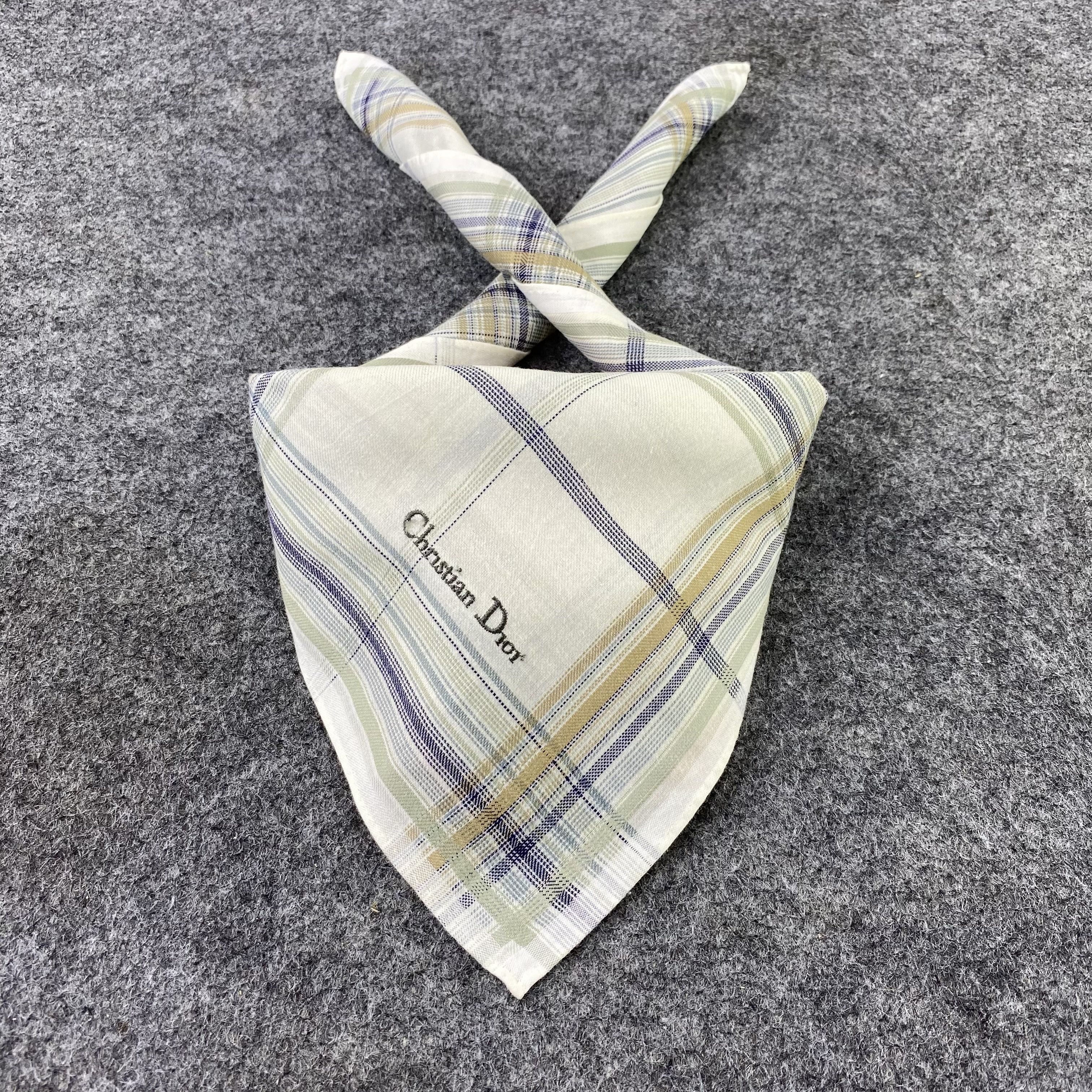 Christian Dior Monsieur Christian Dior Handkerchief / Bandana / Neckerchief-B610 Size ONE SIZE - 2 Thumbnail