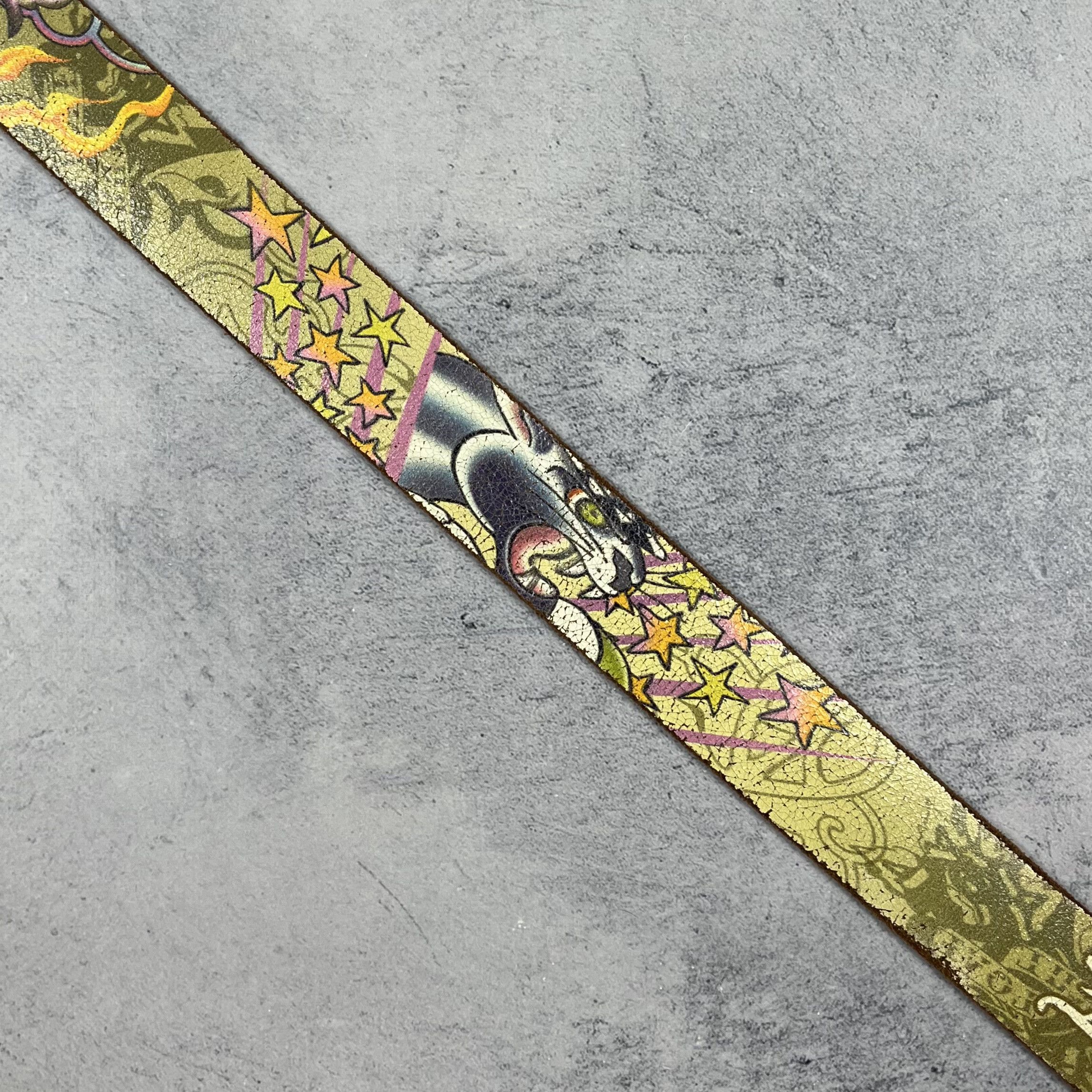 Ed Hardy Vintage Ed Hardy Panther Y2K Leather Tattoo Belt 2000’s Size ONE SIZE - 4 Thumbnail