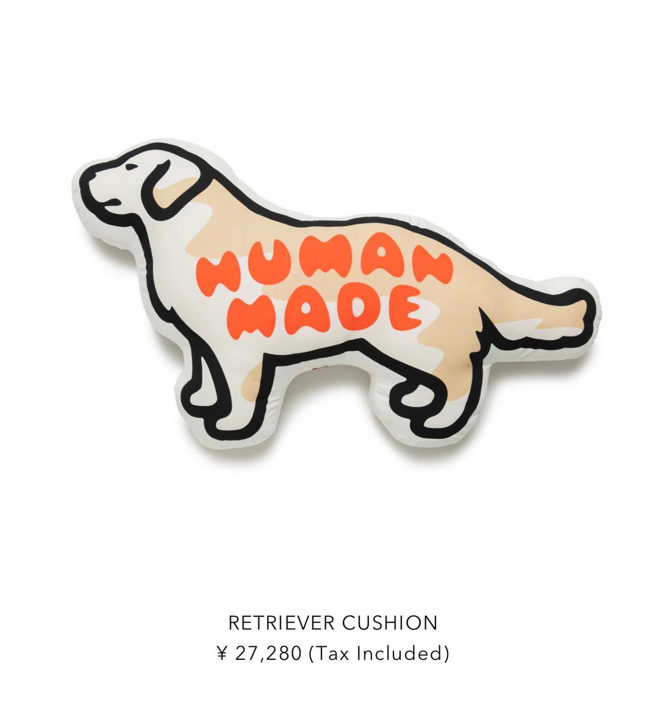 Human Made × Nigo Human Made Japan Huge Retriever Cushion Large Dog 4’ Pillow Size ONE SIZE - 2 Thumbnail
