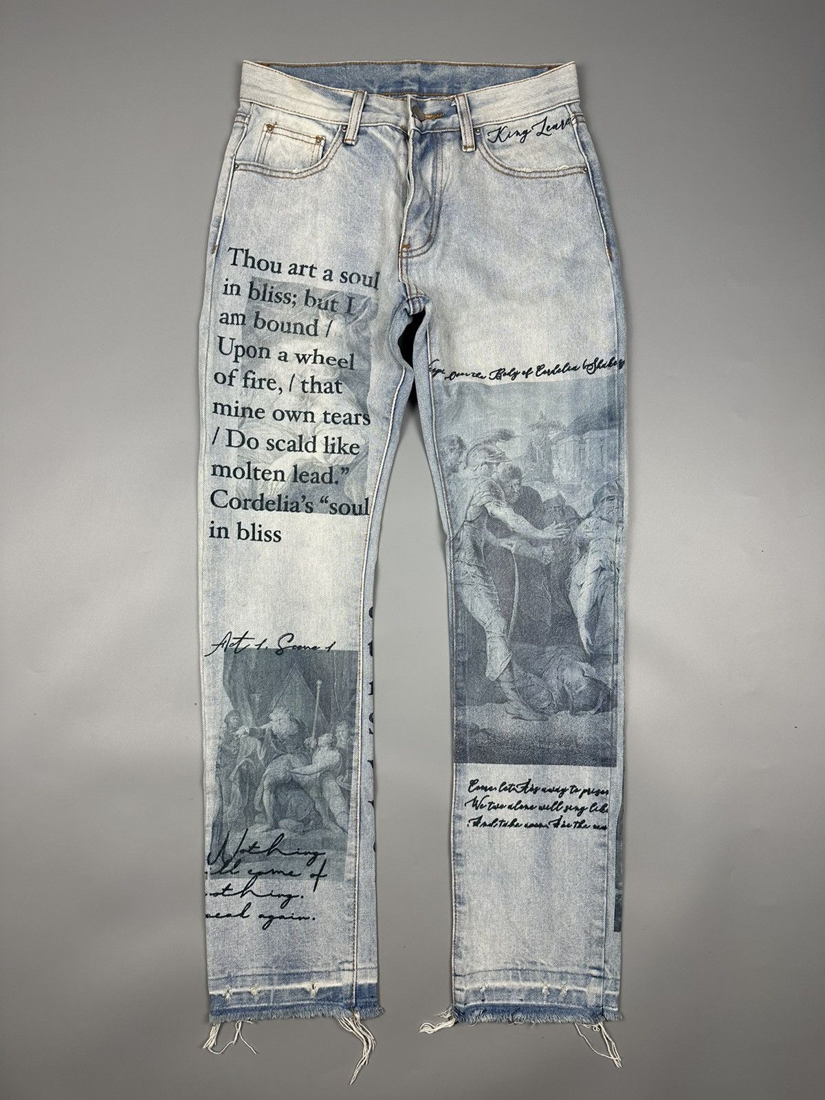 Japanese Brand × MNML 🔥Sick🔥Rare MNML Minimalist Wording Graphic Art Denim Size US 30 / EU 46 - 1 Thumbnail