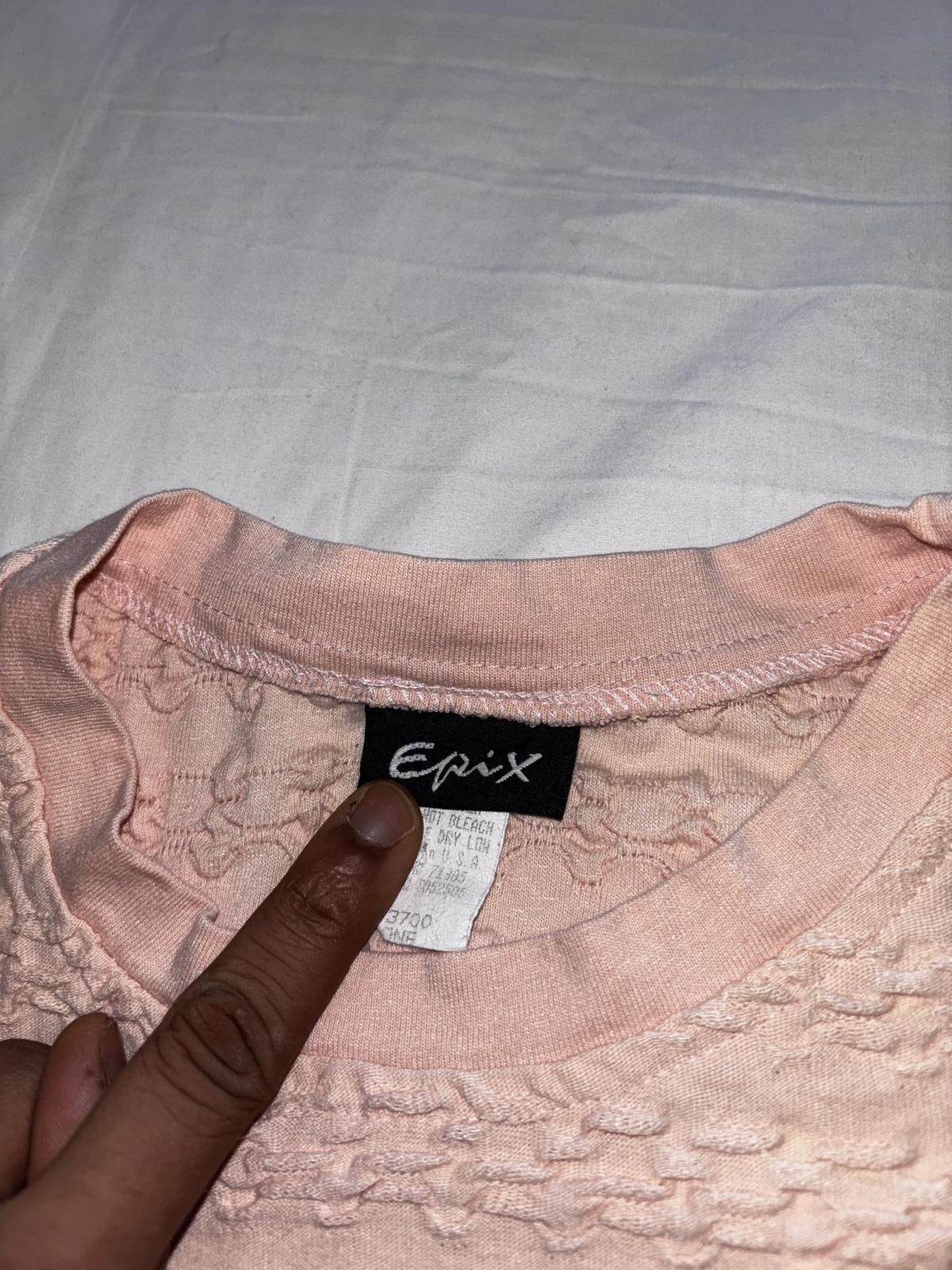 Epic Threads Vintage Epix Textured Pink T-Shirt Size M / US 6-8 / IT 42-44 - 3 Thumbnail