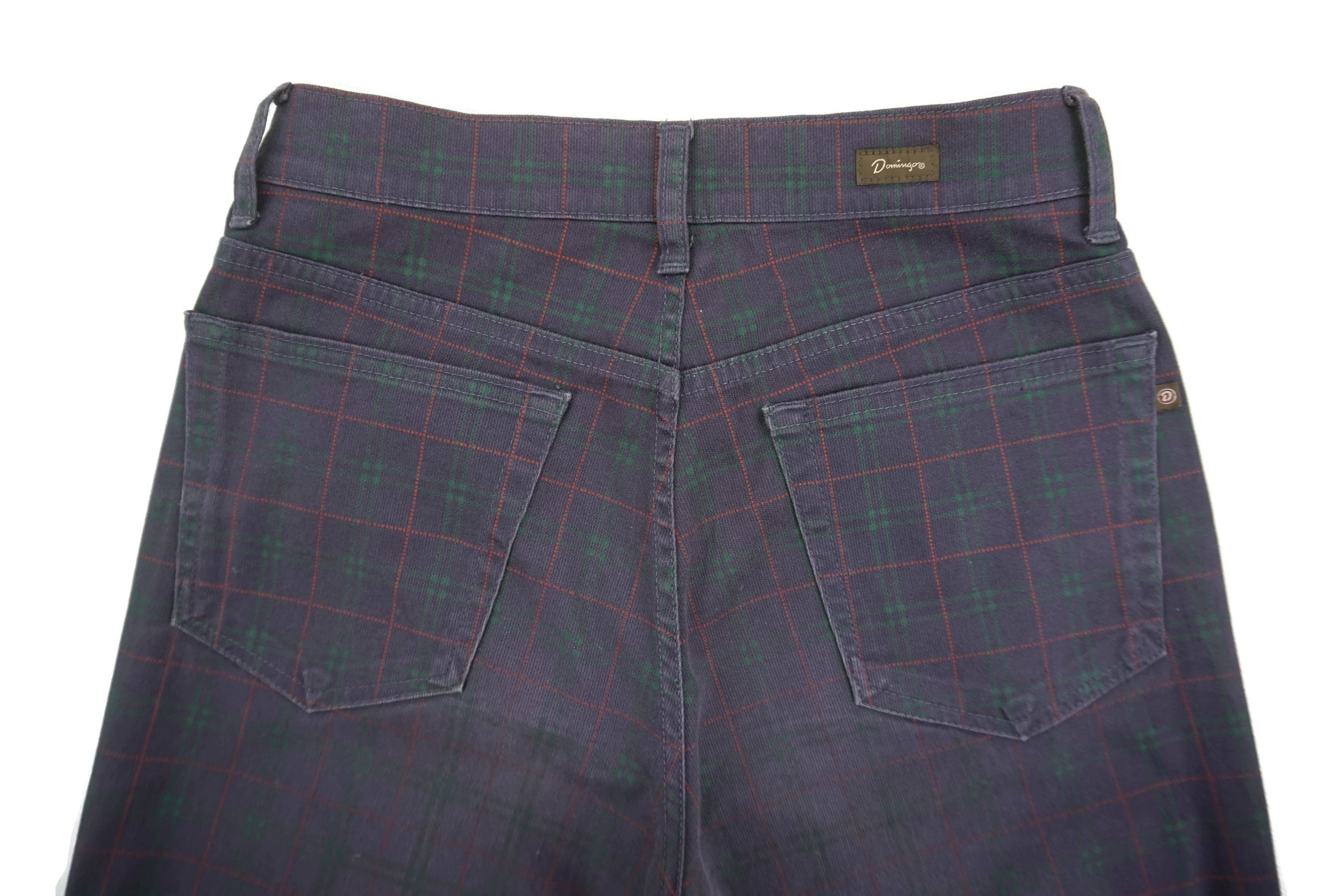 Japanese Brand Domingo Jeans fit W27xL32 Tartan Denim Made in Japan Size 27" / US 4 / IT 40 - 10 Thumbnail