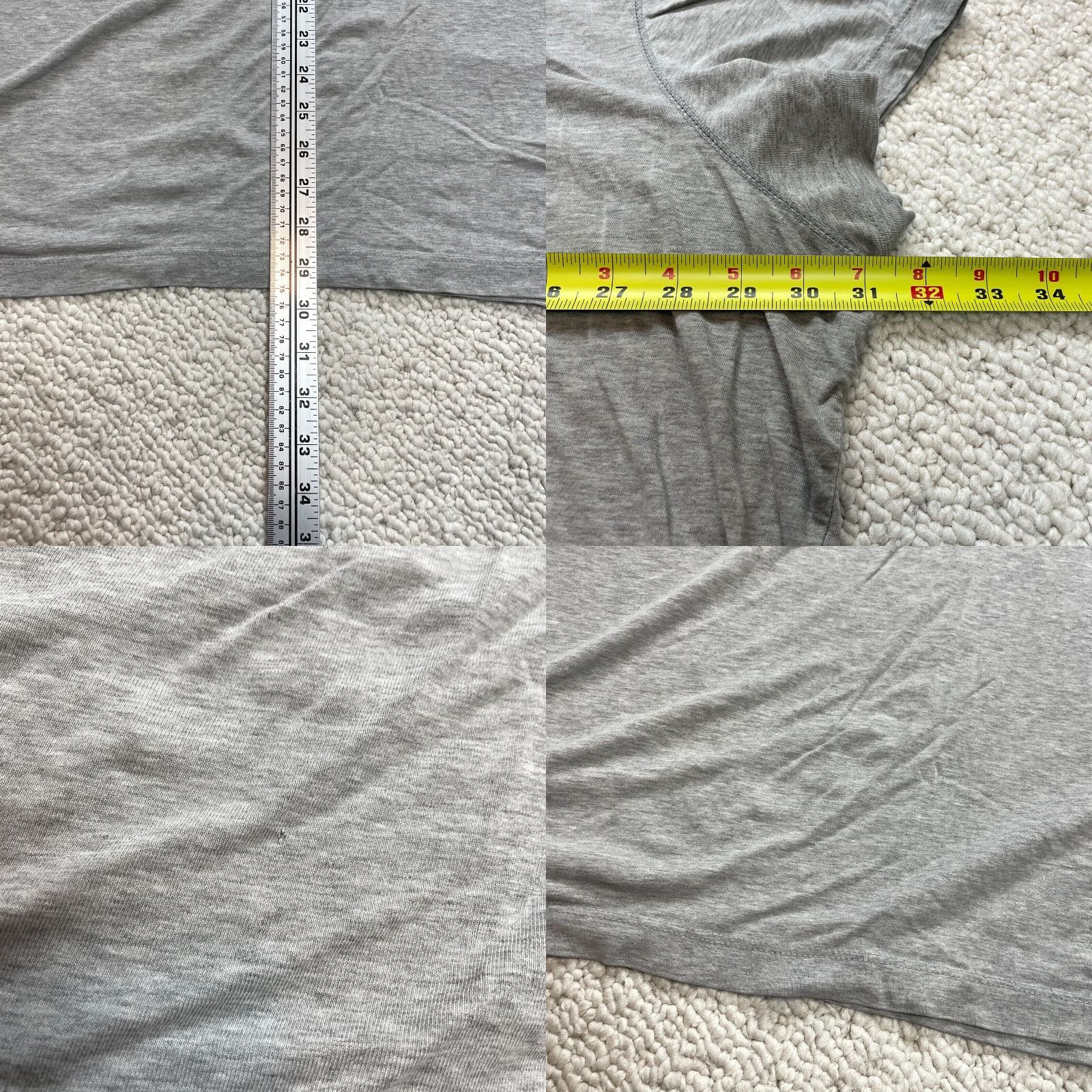 Vintage Prospirit Shirt Womens Plus Size 3X Gray Cotton V Neck Tee Size XXL / US 16-18 / IT 52-54 - 8 Thumbnail