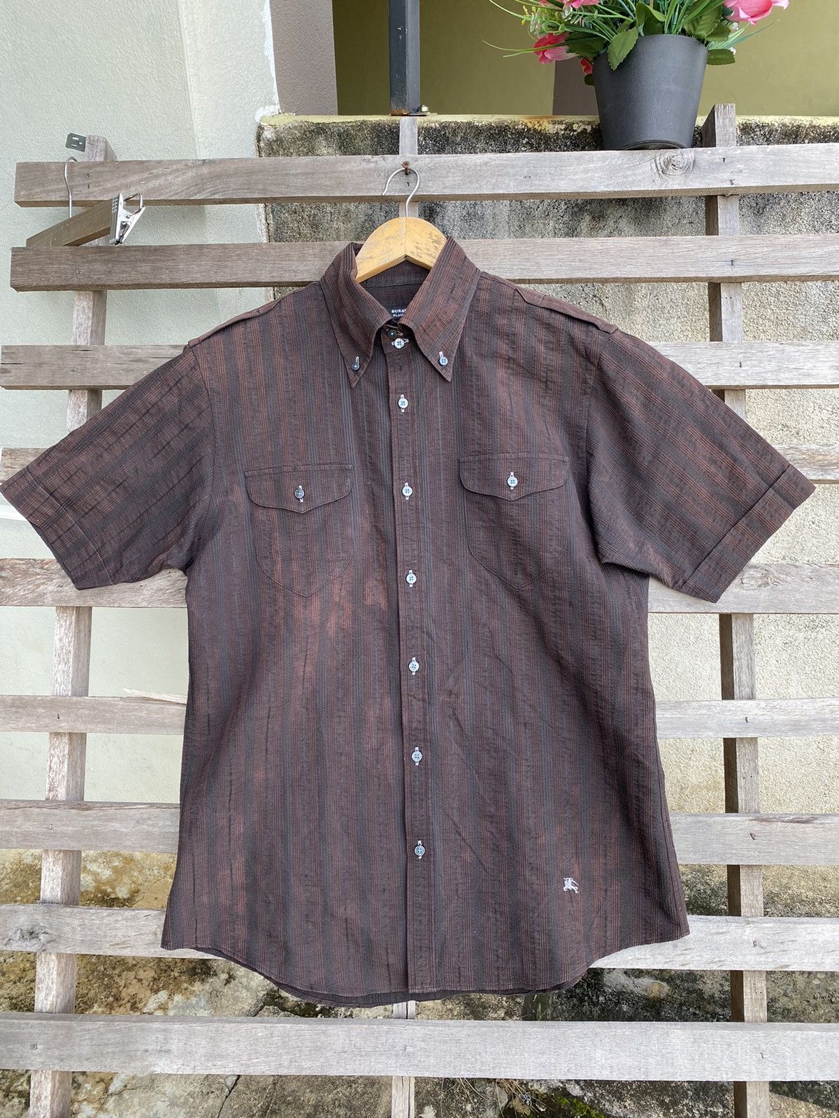 Burberry Burberry Black Label Button Ups Shirt Size US M / EU 48-50 / 2 - 2 Thumbnail