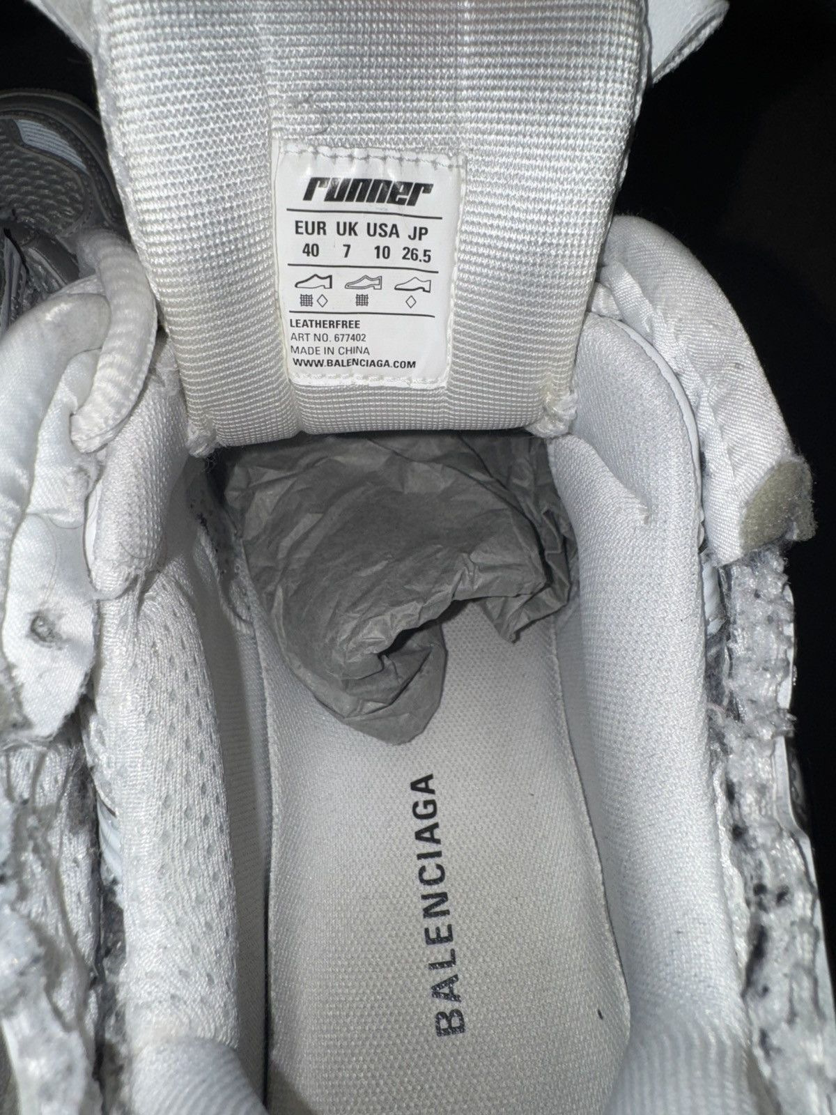 Balenciaga Balenciga runner white size us 8 Size US 8 / EU 41 - 10 Thumbnail