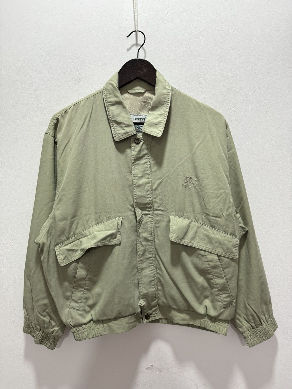 Burberry × Vintage DISTRESSED BURBERRY ZIP UP JACKET Size US S / EU 44-46 / 1 - 1 Thumbnail
