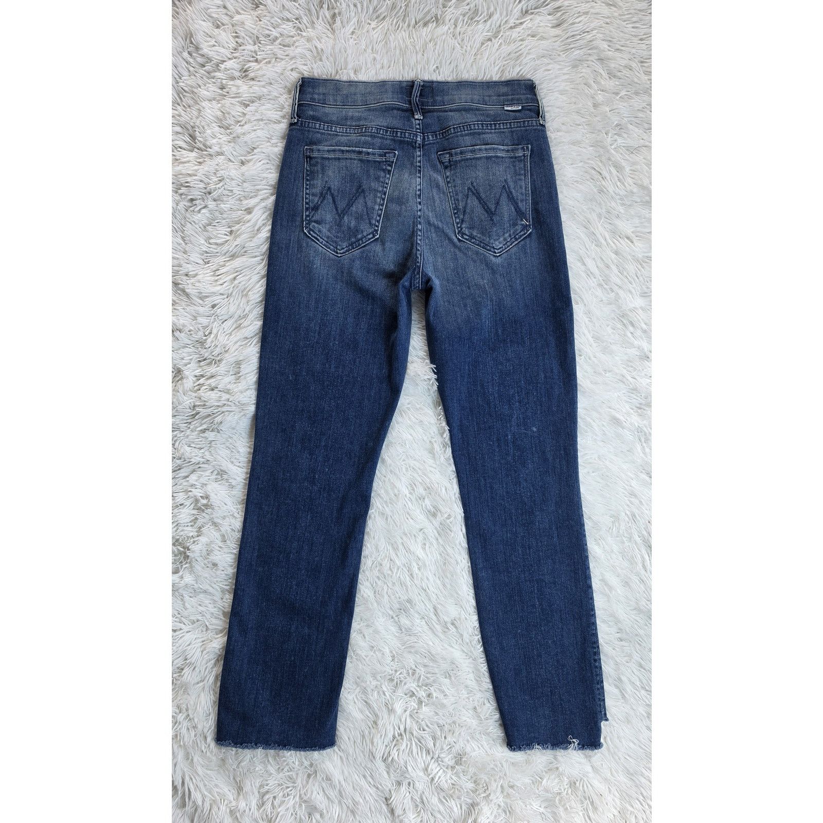 MOTHER Mother Rascal Ankle Step Fray Straight Jeans 26 / 2 Size 26" / US 2 / IT 38 - 9 Thumbnail