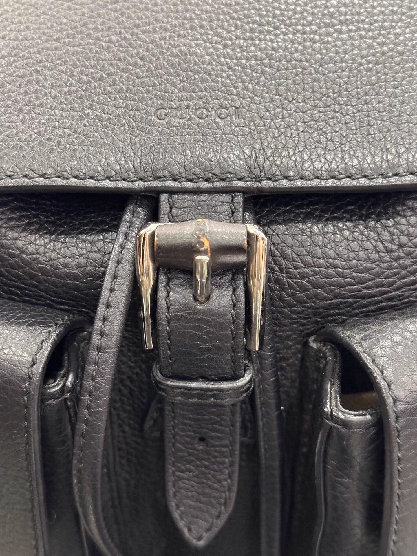 Gucci Gucci Bamboo Sac Black Tassel Backpack 99 New 30cm Size ONE SIZE - 4 Thumbnail