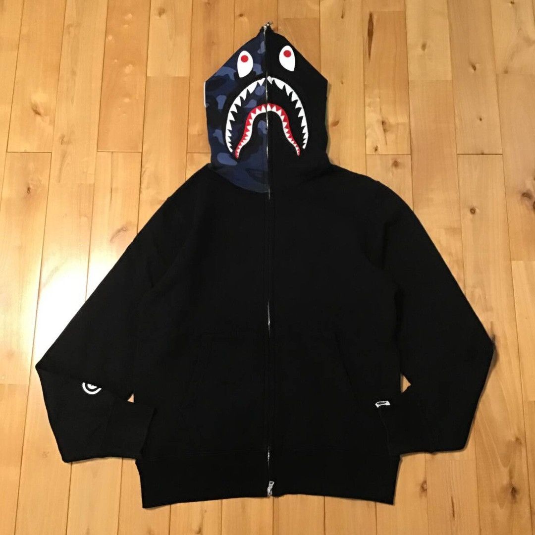 Bape × Lacoste Bape x Lacoste Navy Shark/Alligator Fullzip Hooded