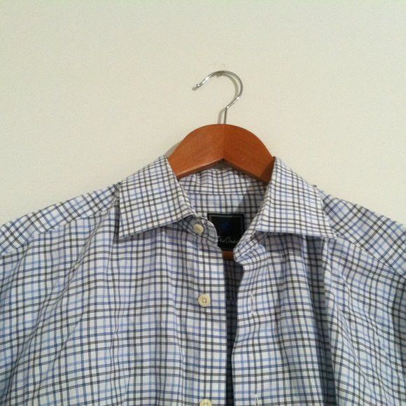David Donahue DAVID DONAHUE MENS COTTON DRESS SHIRT SIZE: 16.5/34-35 Size US L / EU 52-54 / 3 - 2 Thumbnail