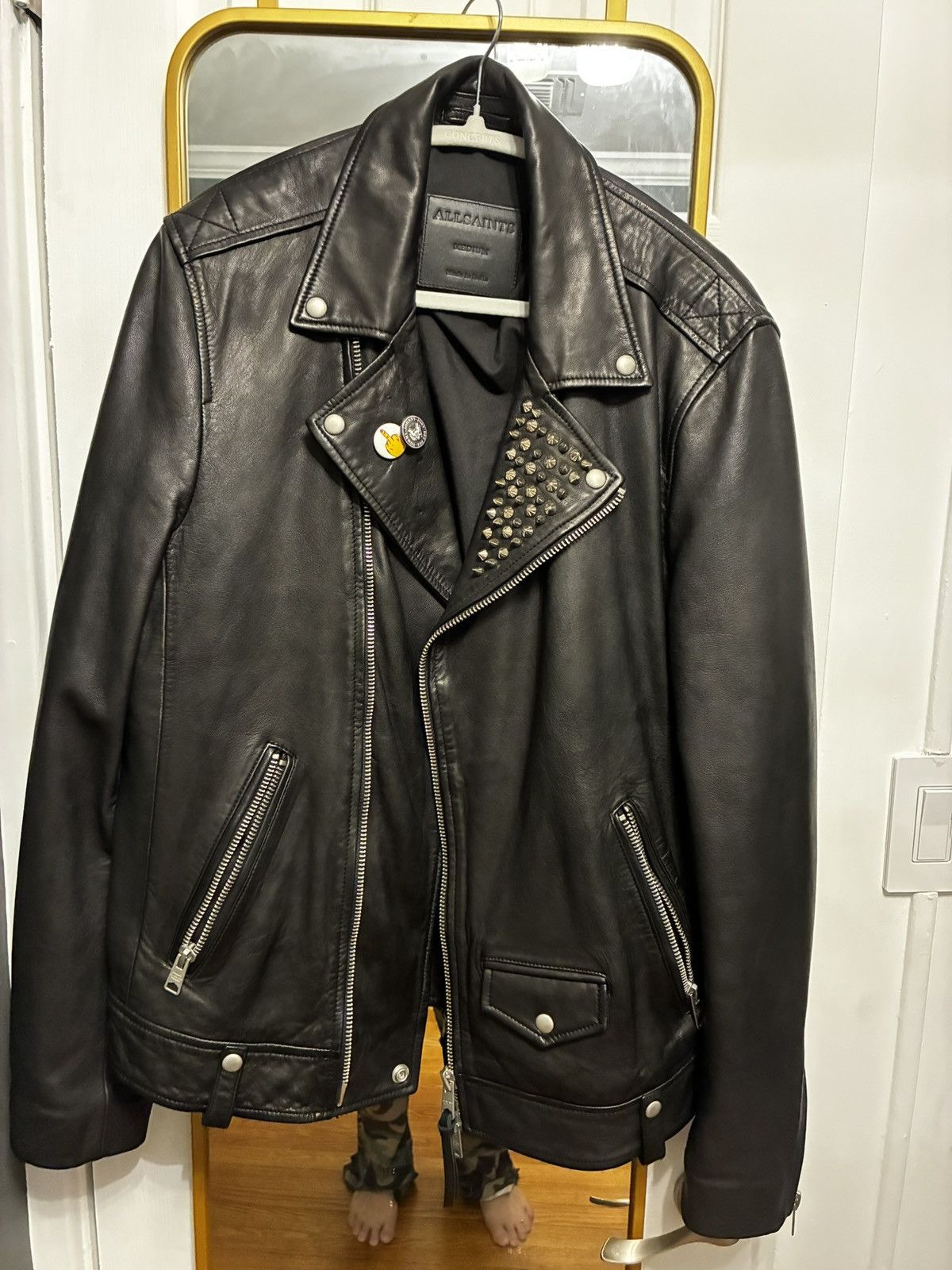 Allsaints All Saints leather biker jacket Size US M / EU 48-50 / 2 - 1 Thumbnail