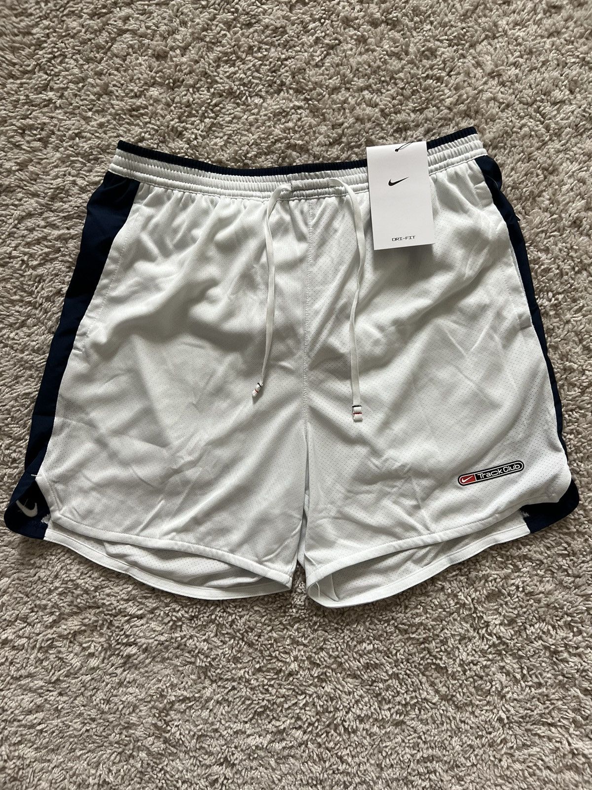 Nike Nike Track Club Dri-FIT 5” Brief-Lined White Running Shorts Size US 34 / EU 50 - 9 Thumbnail