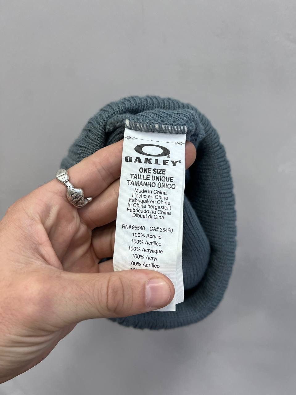 Oakley VINTAGE OAKLEY BEANIE HAT Y2K big Logo Size ONE SIZE - 8 Thumbnail