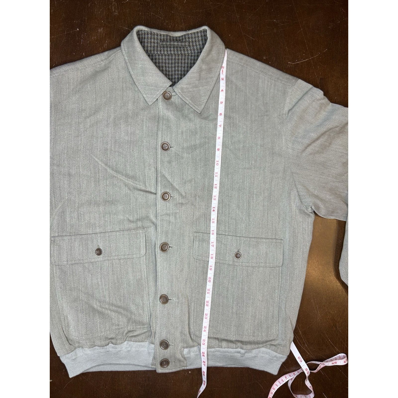 Sulka VTG Sulka Italy Houndstooth Wool Cashmere Reversible Jacket Size US L / EU 52-54 / 3 - 9 Thumbnail