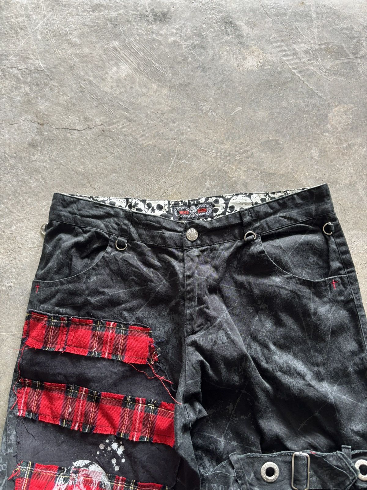 Sex Pot ReVeNGe CRAZY FLARE BONDAGE SEDITIONARIES JAPAN MAD PUNKS SKULL POEM Size US 30 / EU 46 - 9 Thumbnail