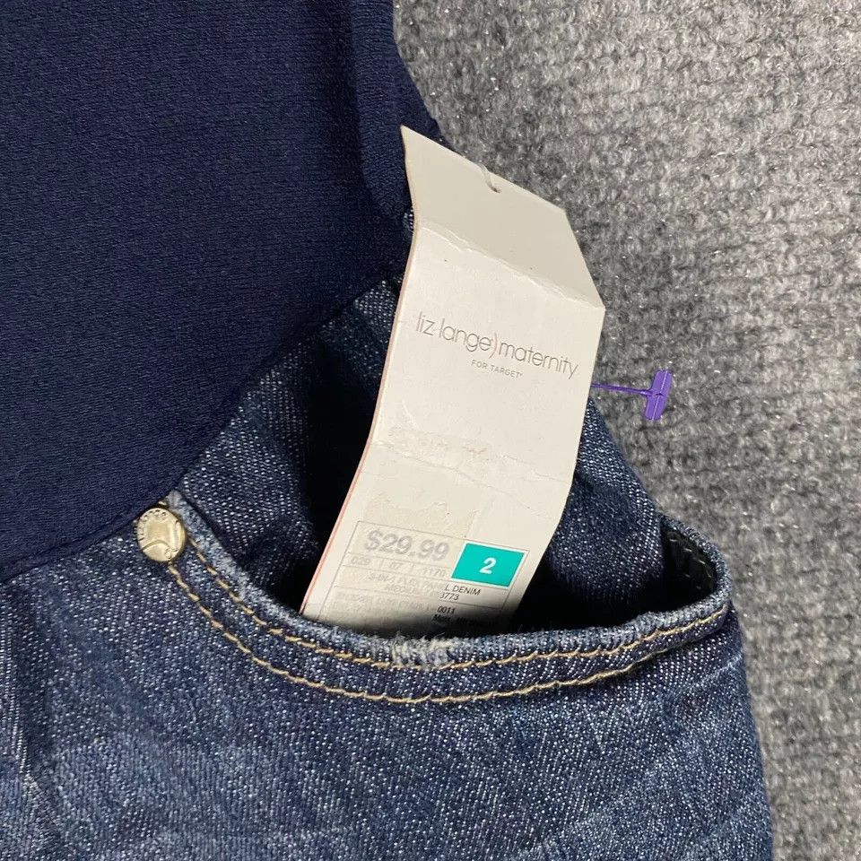 Other Liz Lange Maternity Jeans Women's 2 Cotton Blend Denim NWD Size 26" / US 2 / IT 38 - 2 Thumbnail