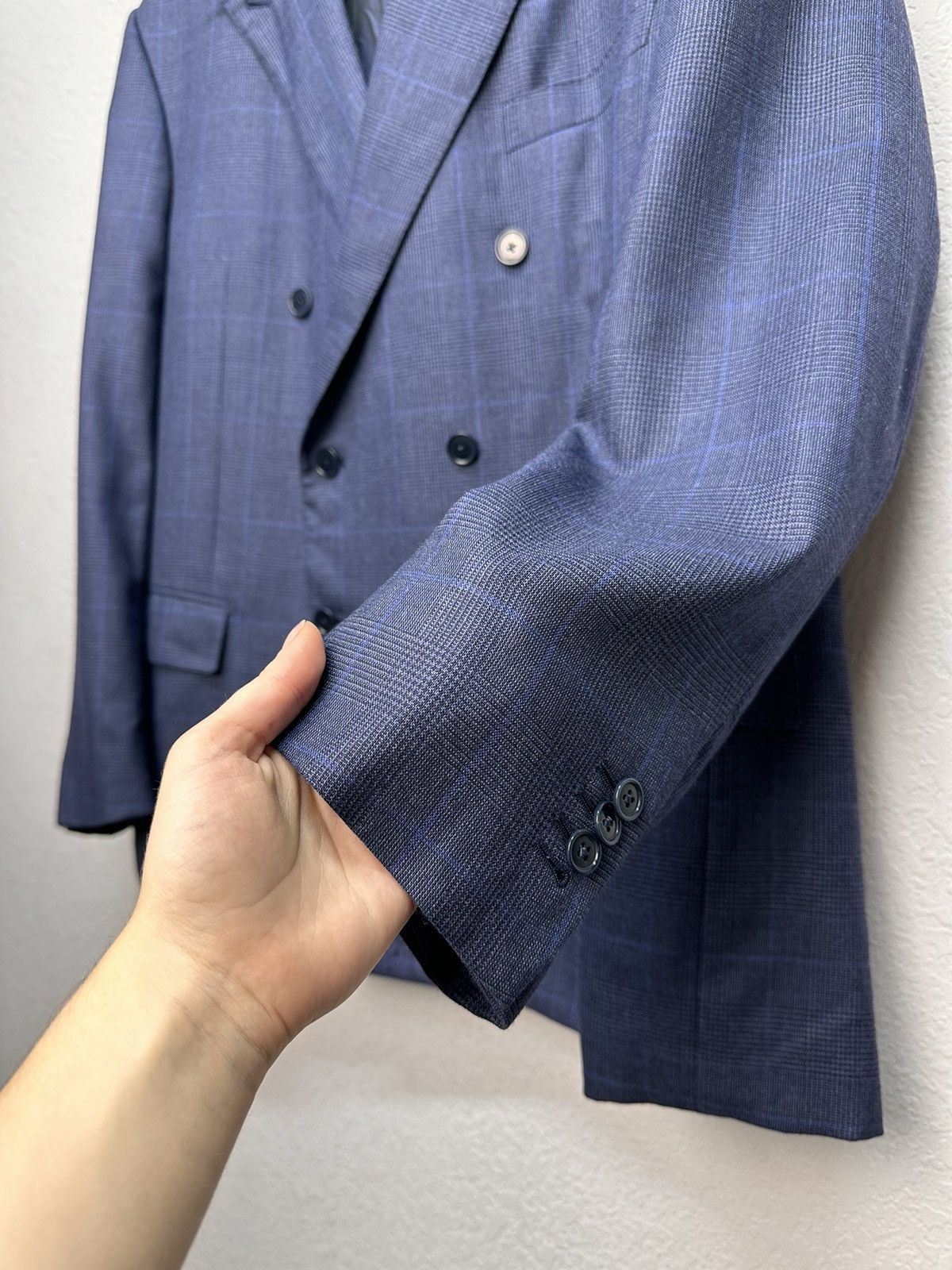 Ermenegildo Zegna Ermenegildo Zegna wool blazer navy LUXURY Italian suit XL Size 48L - 5 Thumbnail