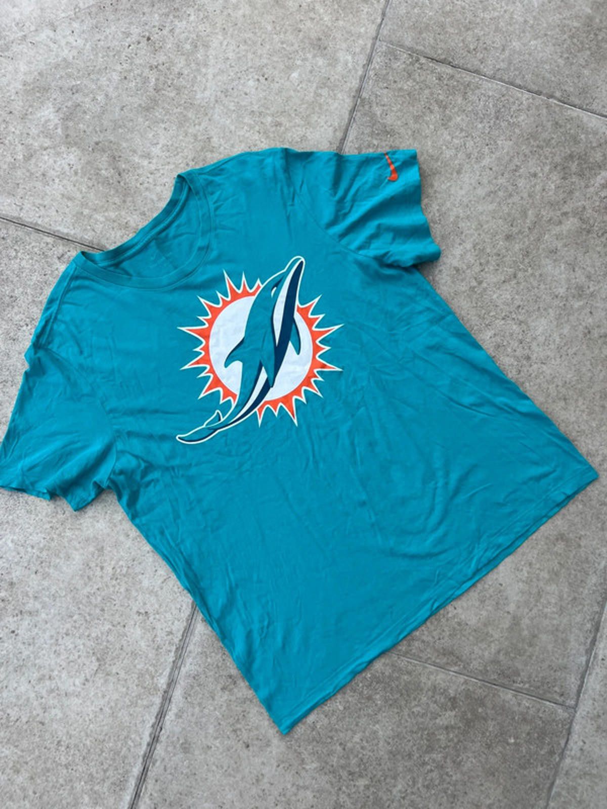 Nike Nike Miami Dolphins Aqua Tee Size US XL / EU 56 / 4 - 2 Thumbnail