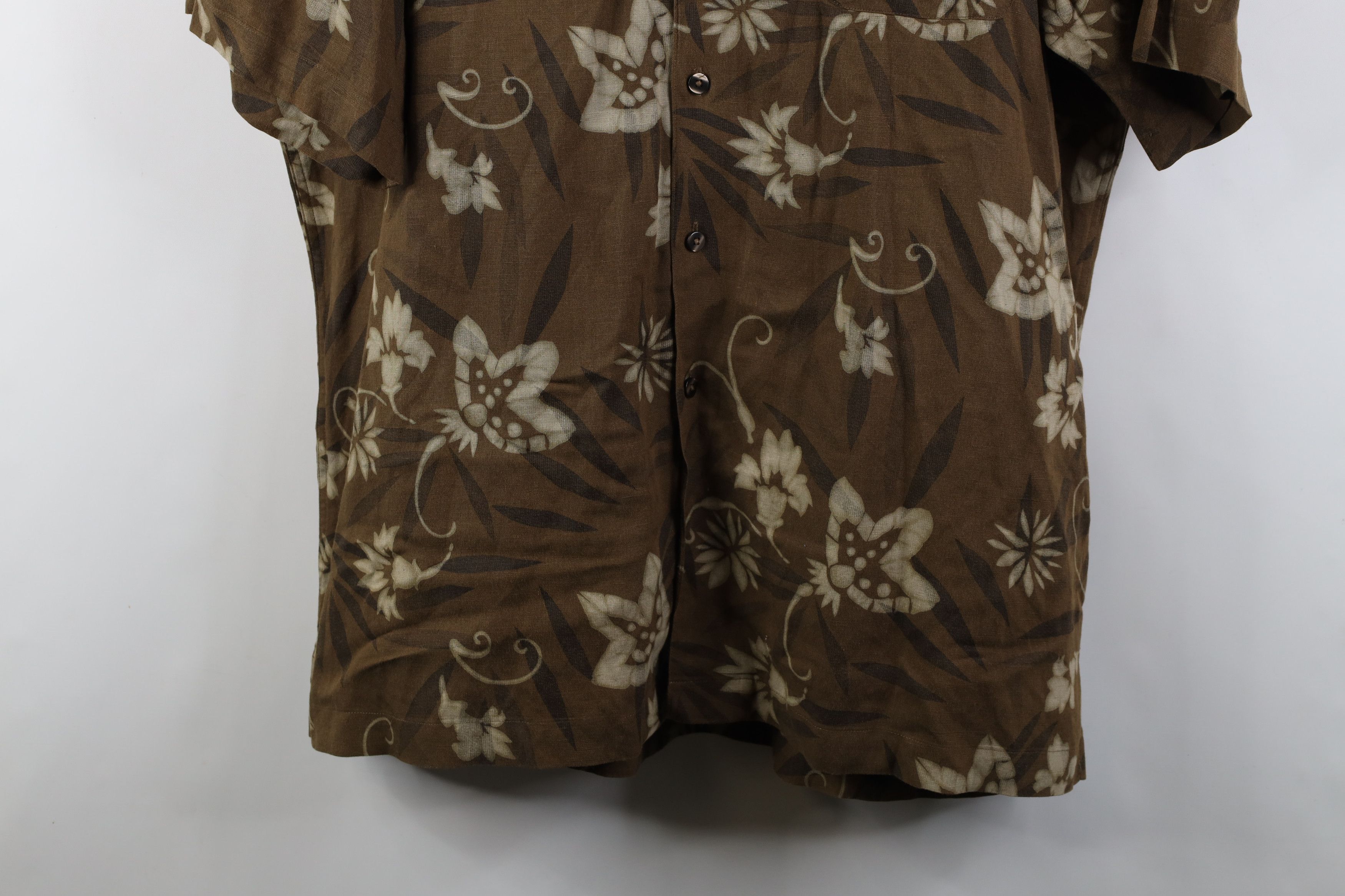 Vintage Vintage 90s Streetwear Flower Luau Hawaiian Button Shirt Size US XL / EU 56 / 4 - 3 Thumbnail