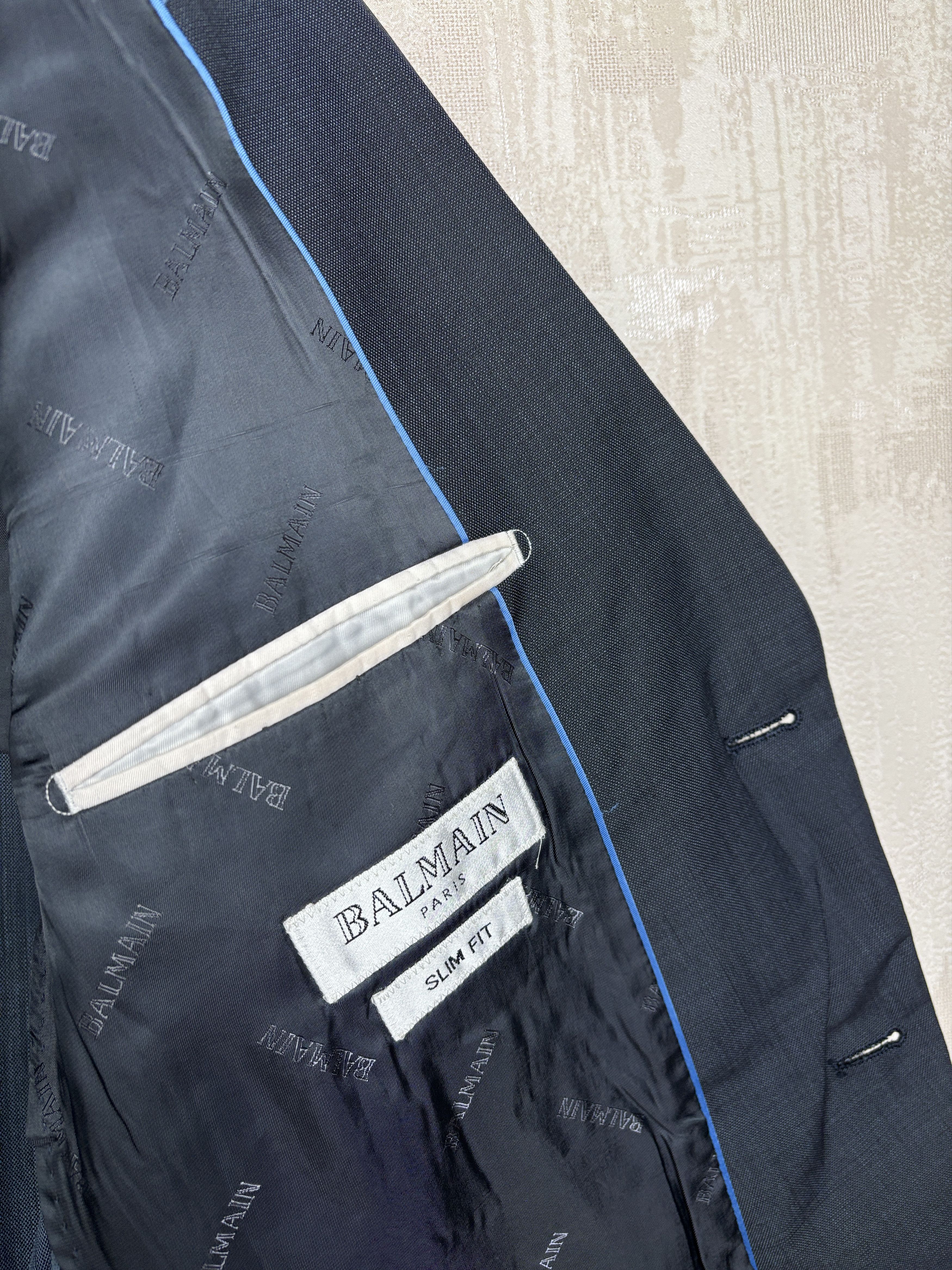 Balmain Vintage Balmain Paris Super 120's Wool Blazer 50R / US 40R Size 40R - 15 Thumbnail