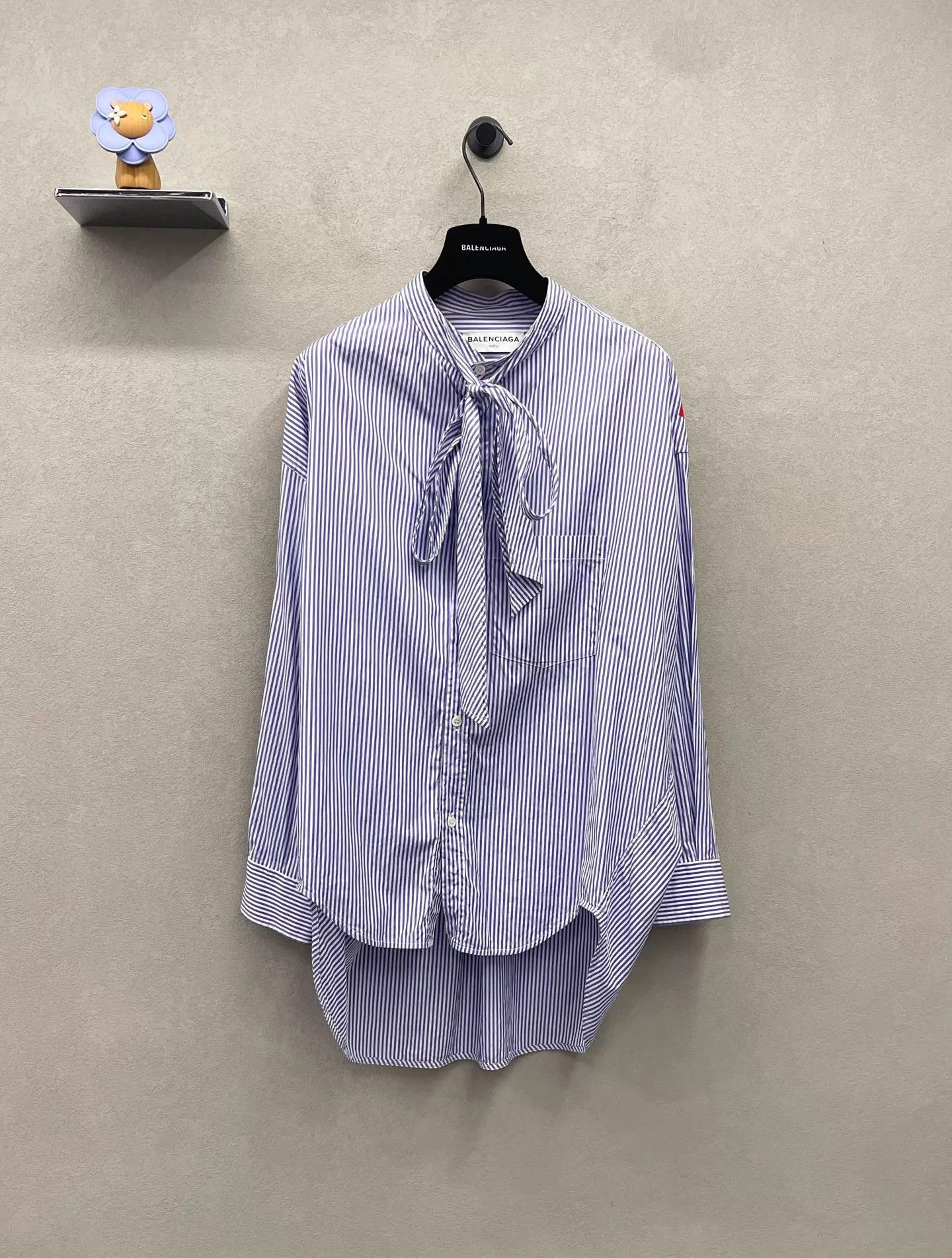 Balenciaga Balenciaga Blue Striped Shirt Size 34 Size XS / US 0-2 / IT 36-38 - 1 Thumbnail