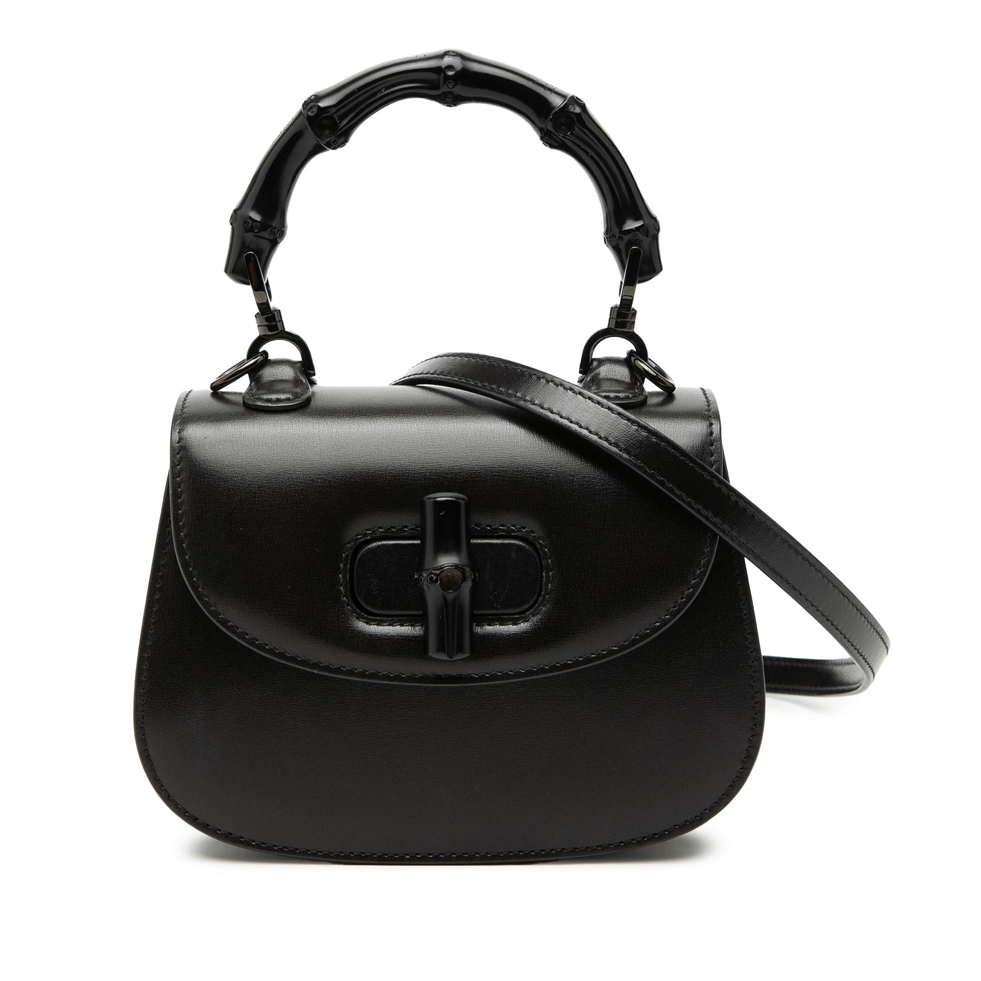 Gucci Mini Calfskin 1947 Bamboo Top Handle Bag Size ONE SIZE - 1 Thumbnail