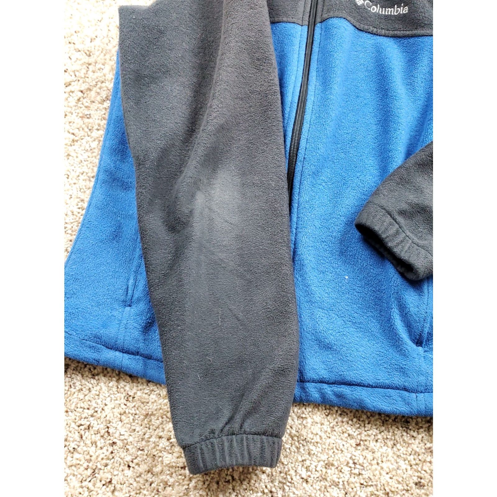 Vintage Columbia Fleece Jacket Mens Small Blue Full Zip Outdoors Pockets Windbreaker Mock Neck Lightweight Size US S / EU 44-46 / 1 - 3 Thumbnail