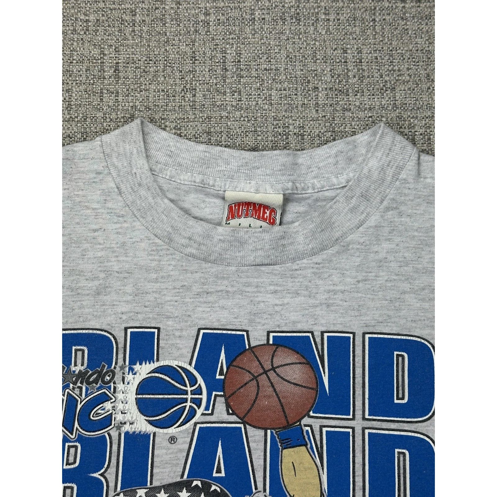 Nutmeg Orlando Magic Shirt Mens L Gray Wizard Cartoon Nutmeg USA 90 Size US L / EU 52-54 / 3 - 11 Thumbnail