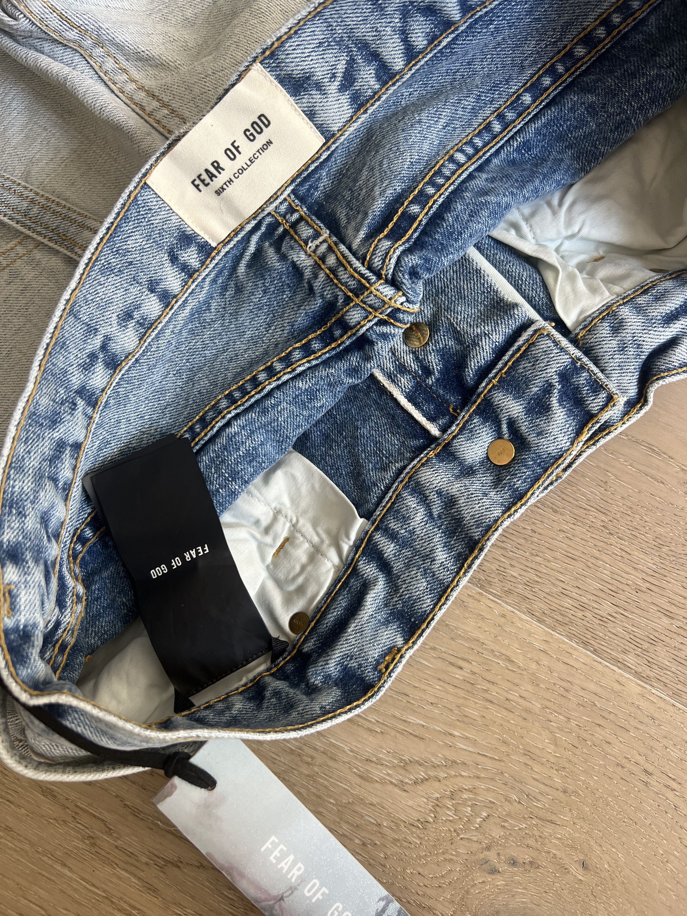 Fear of God $895+ FEAR OF GOD Belted Denim INSIDE OUT Jeans Sixth Size US 32 / EU 48 - 8 Thumbnail