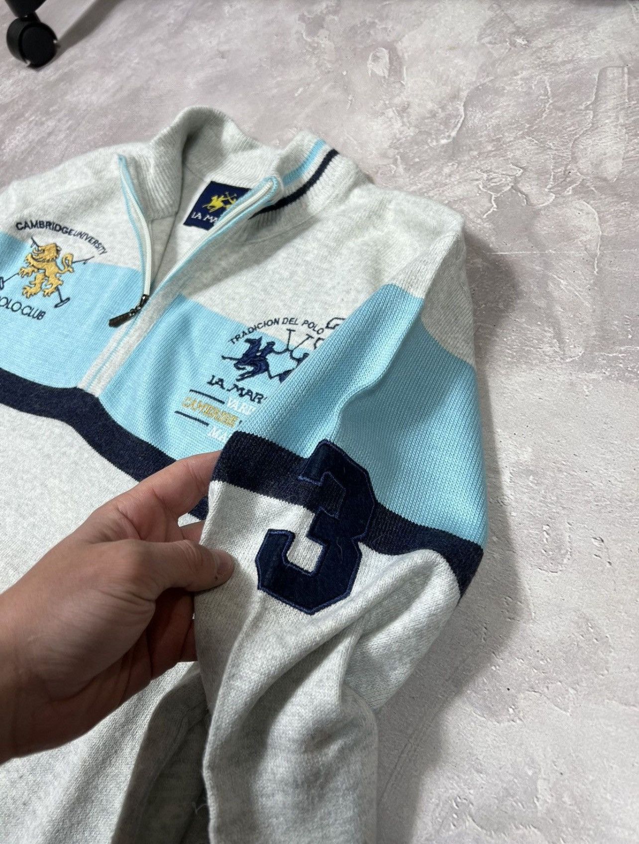 Japanese Brand × Vintage Vintage La Martina Polo Ralph Style Y2k Wool sweater Size US L / EU 52-54 / 3 - 5 Thumbnail
