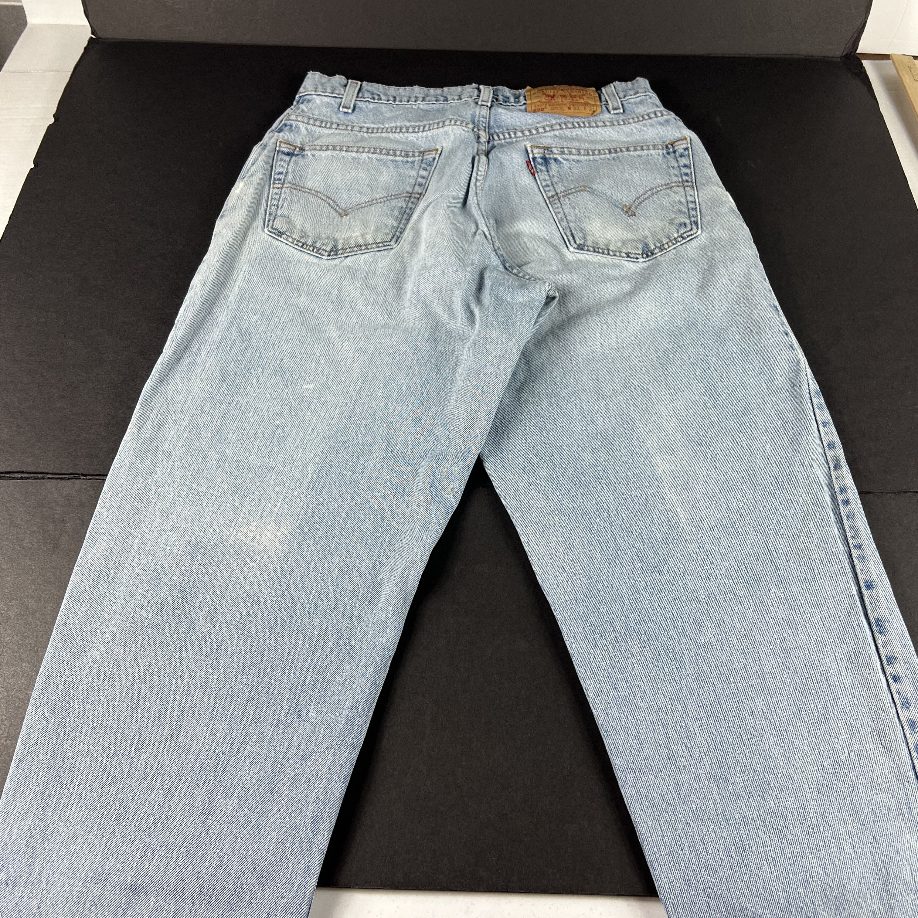 Levi's × Vintage VTG 90s Levi's Jeans 560 Loose Tapered Blue Distressed Denim Size US 32 / EU 48 - 12 Thumbnail
