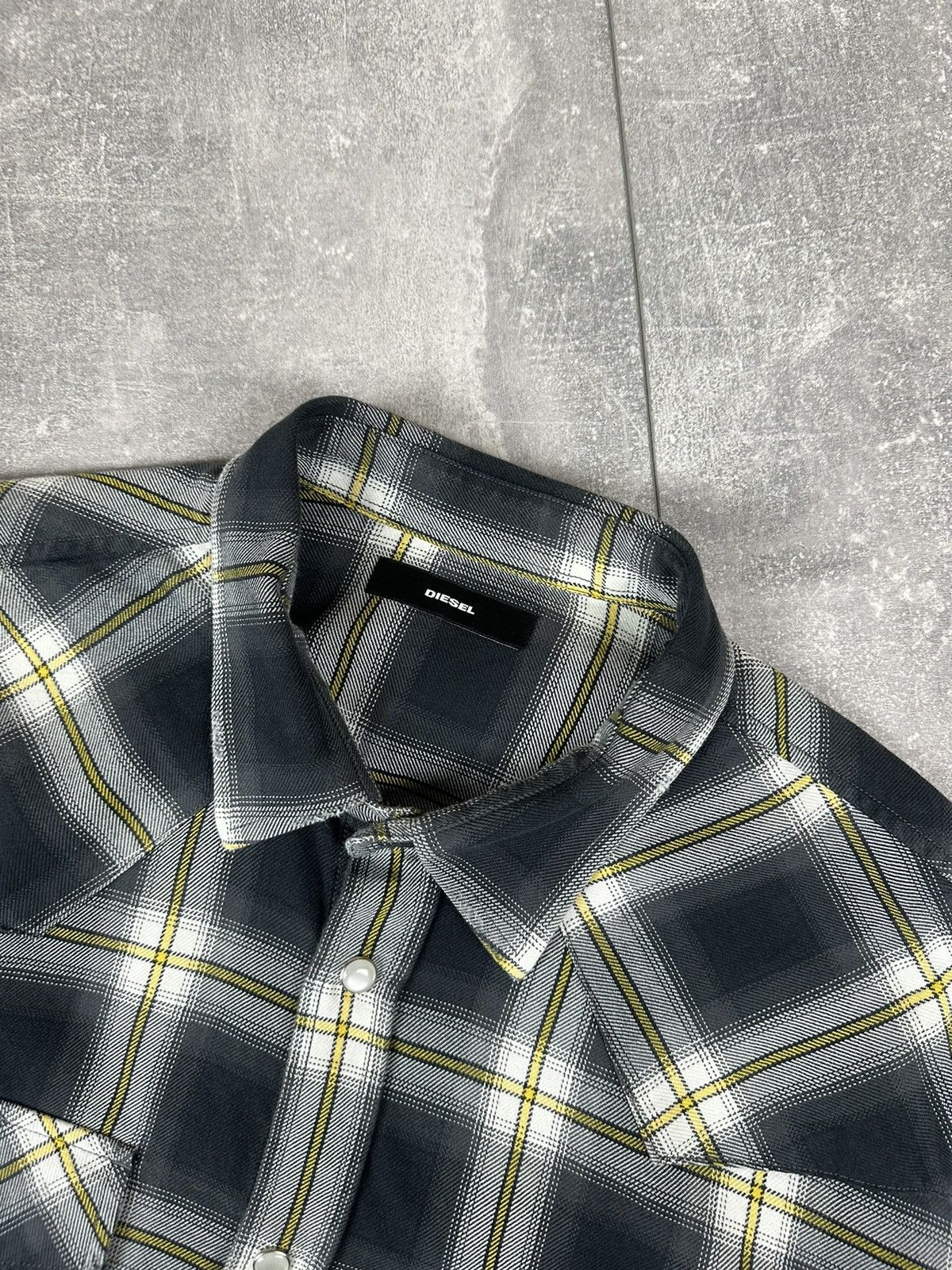 Diesel Diesel Mens Flannel Shirts Button Up Size US L / EU 52-54 / 3 - 6 Thumbnail
