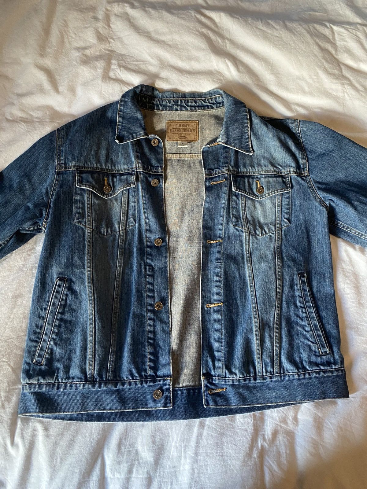 Old Navy × Vintage Old School Denim Jean Jackey Size US XL / EU 56 / 4 - 3 Thumbnail