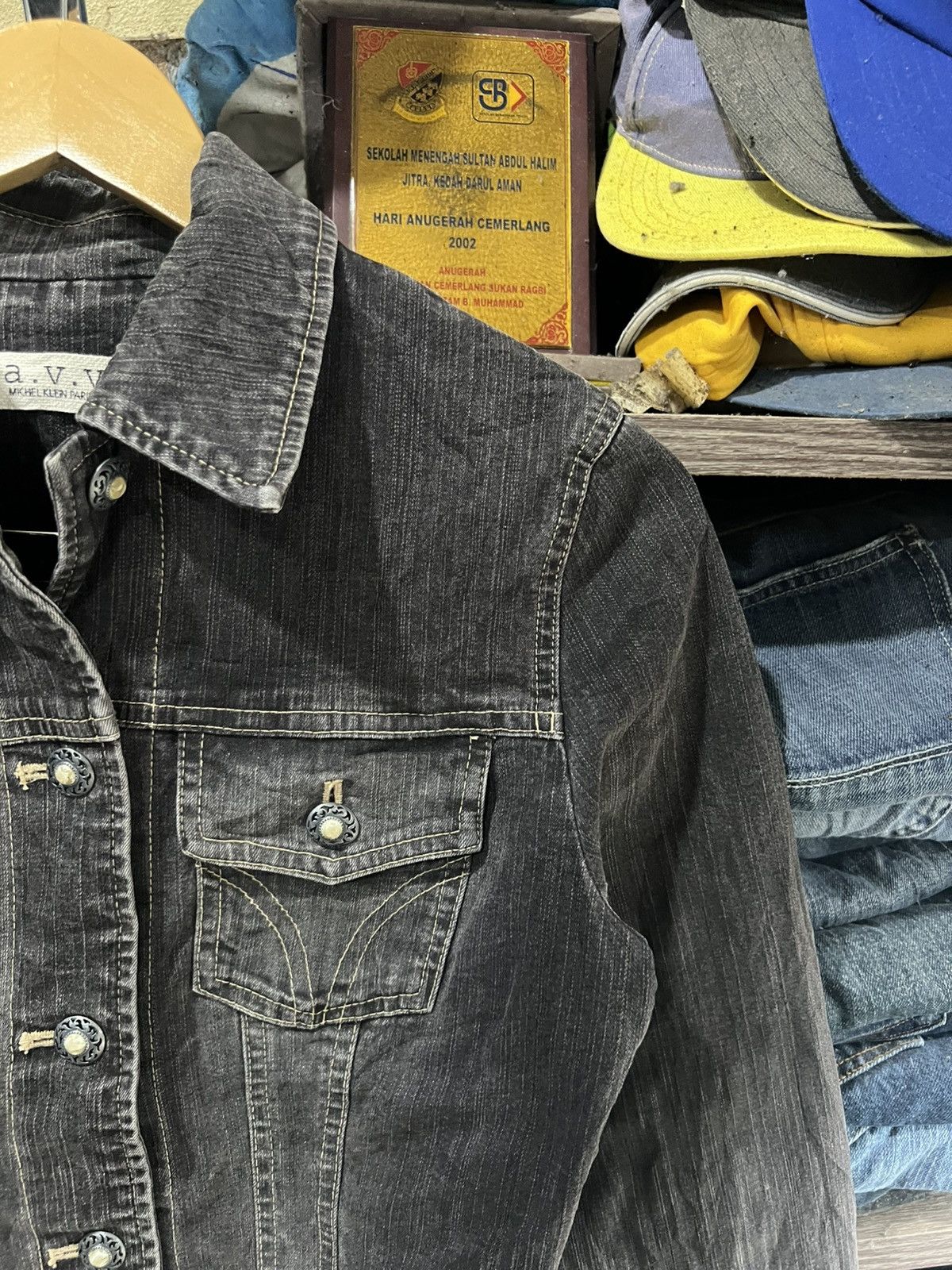 Michel Klein 🔥AVV Michel Klein Denim Jacket Size S / US 4 / IT 40 - 5 Thumbnail