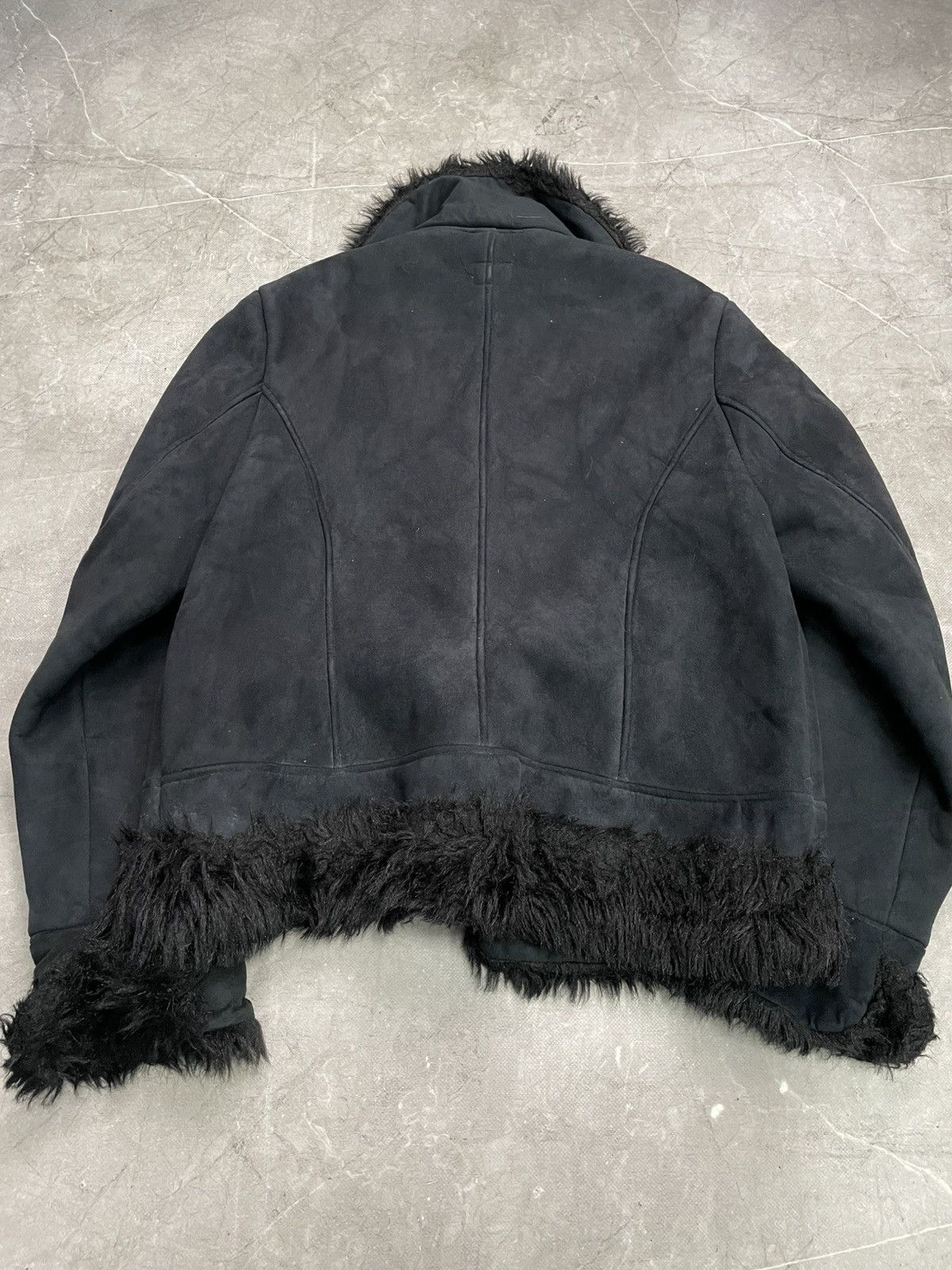 Tornado Mart Tornado Mart fur fuzzy gothic suede bomber jacket Size US M / EU 48-50 / 2 - 9 Thumbnail